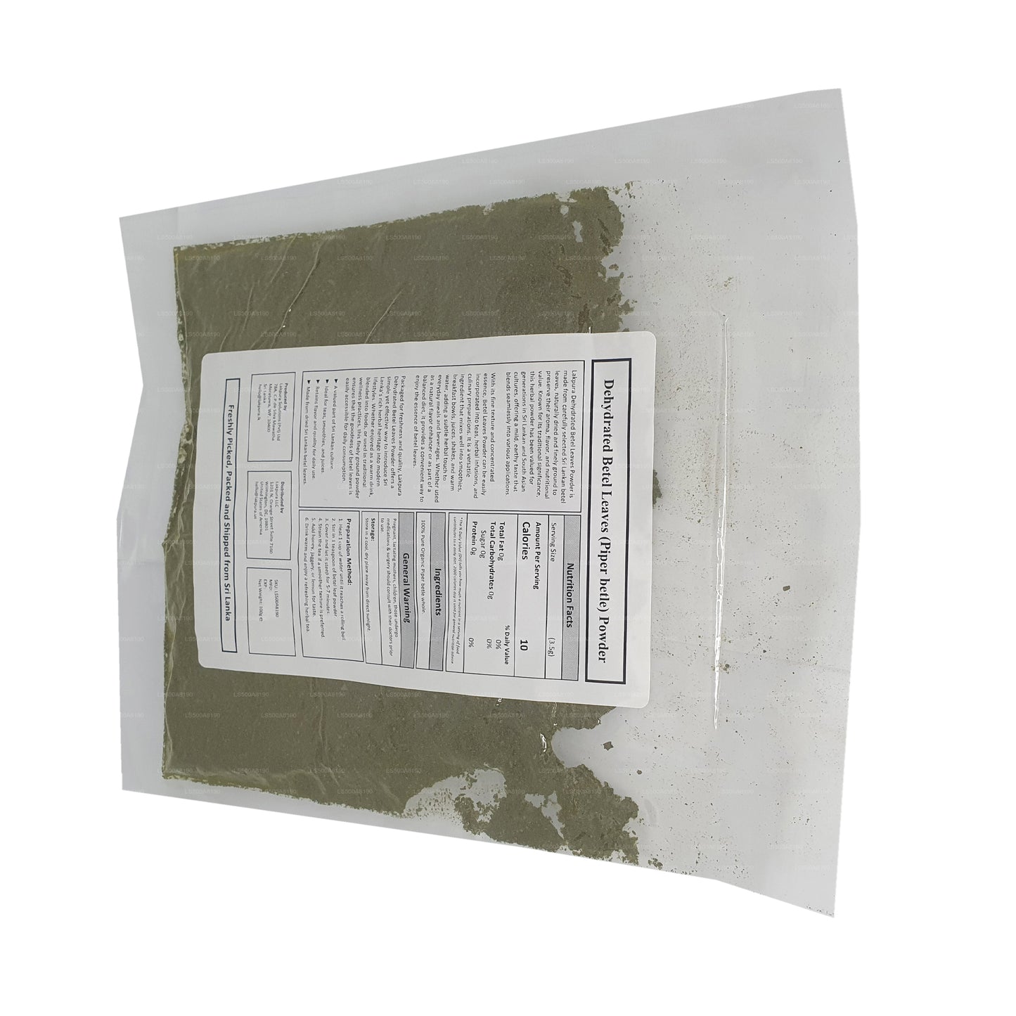 Lakpura Dehydrated Betelbladspulver (100g)