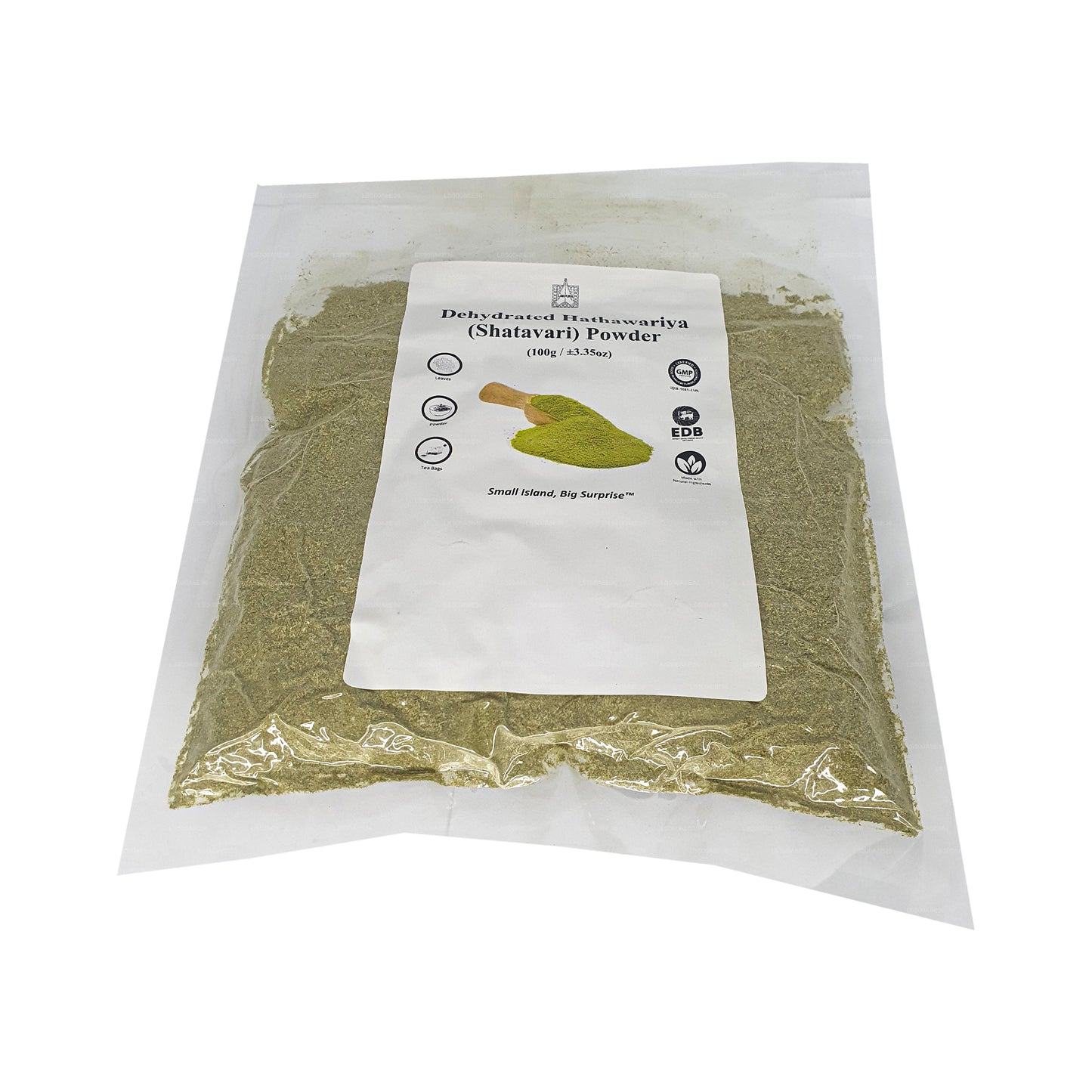 Lakpura Dehydratiserad Hathawariya (Shatavari) Pulver (100 g)