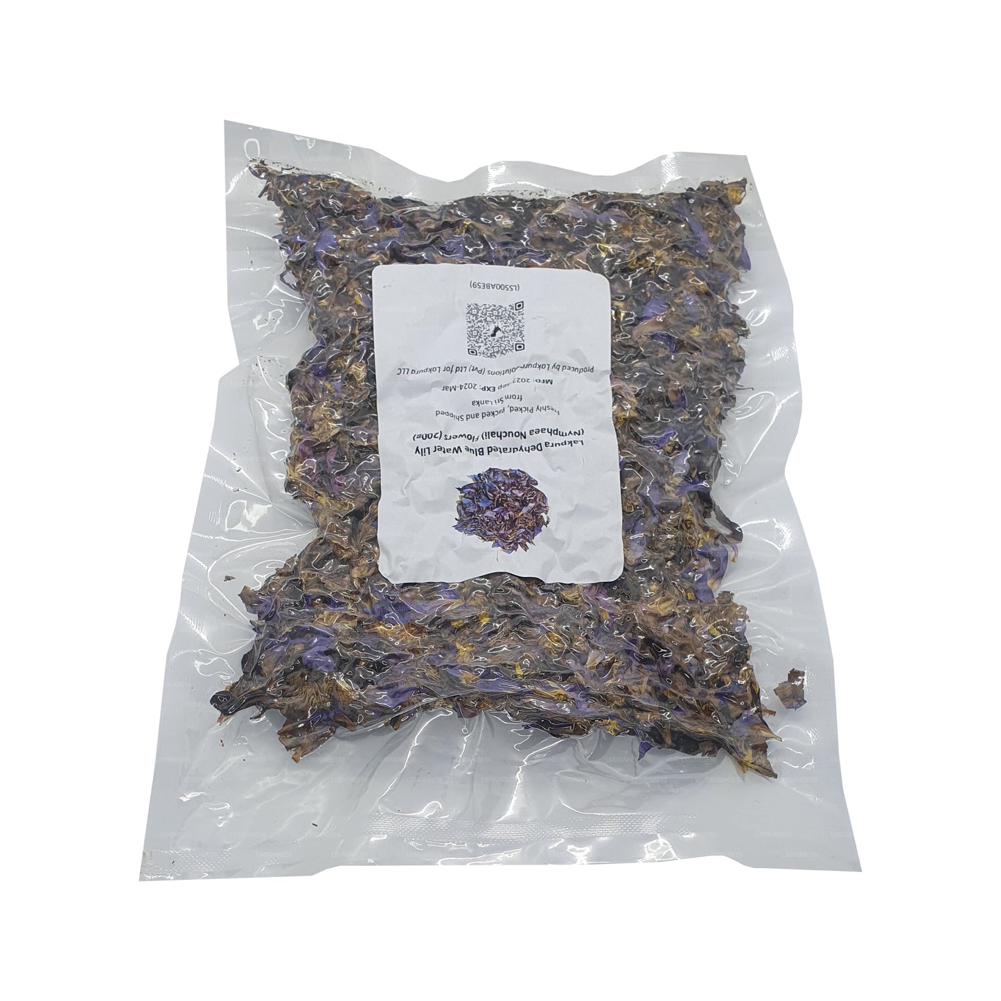 Lakpura Dehydrerad Blå Näckros (Nymphaea Nouchali) Blommor