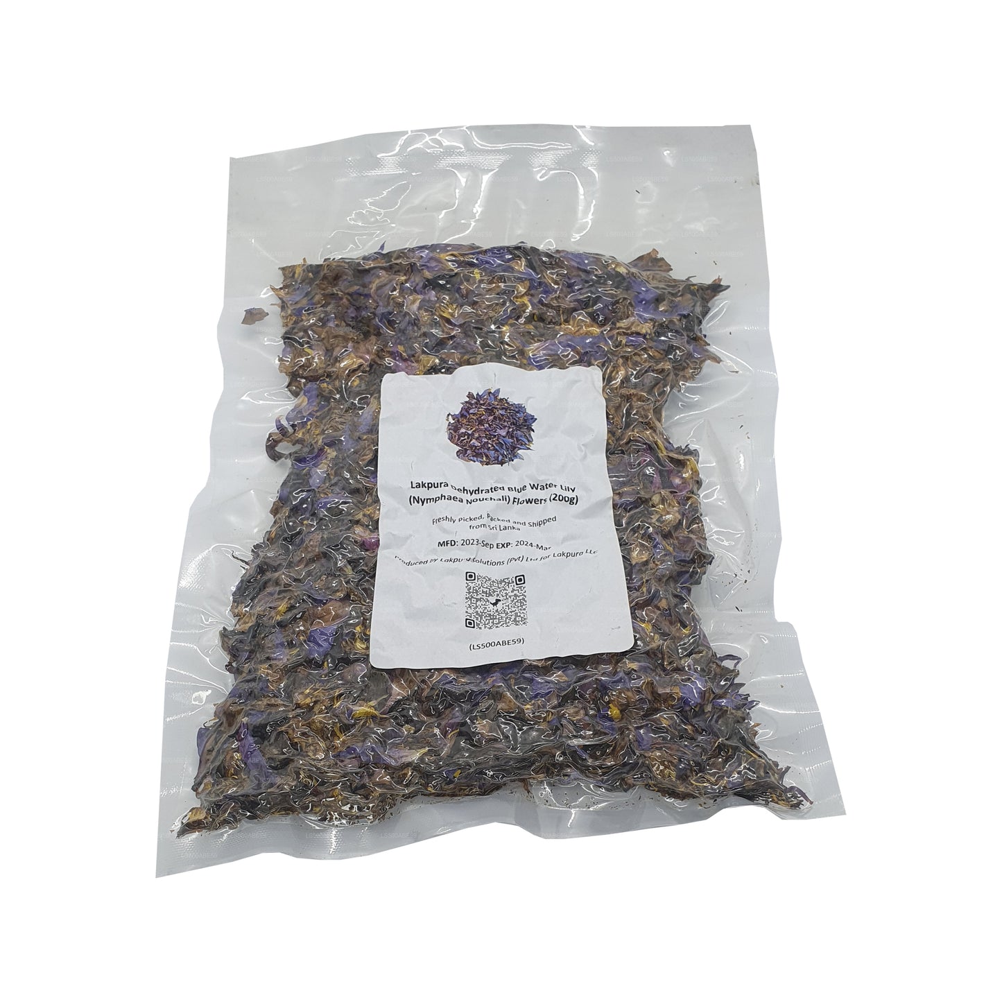 Lakpura Dehydrerad Blå Näckros (Nymphaea Nouchali) Blommor