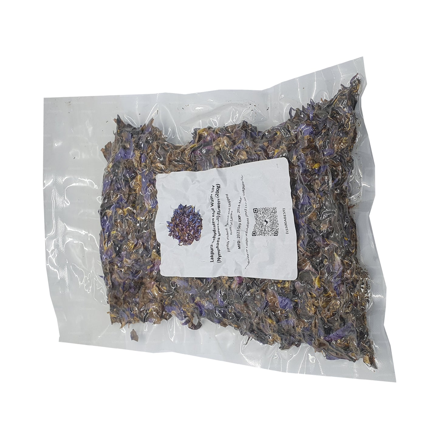 Lakpura Dehydrerad Blå Näckros (Nymphaea Nouchali) Blommor