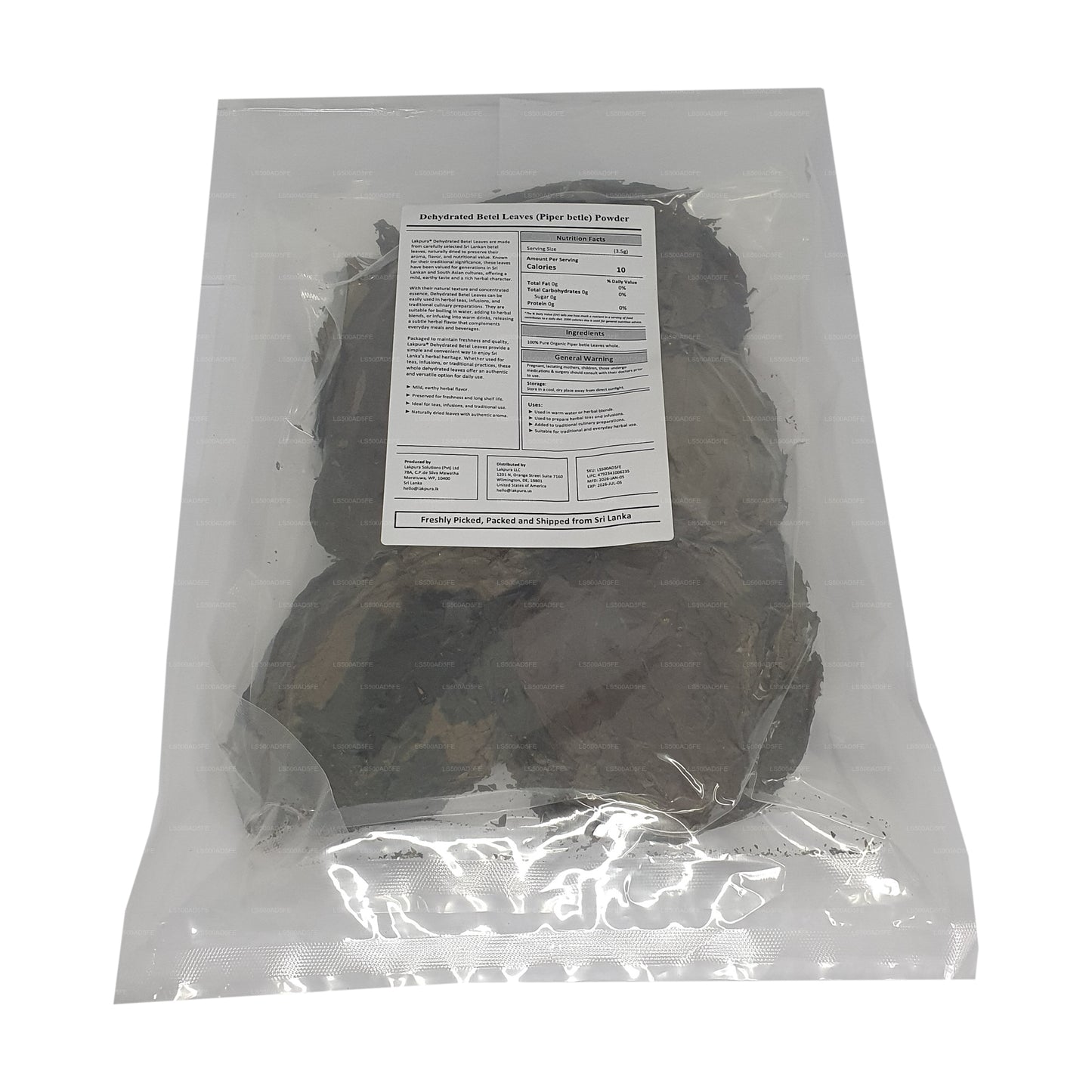 Lakpura® Dehydrerade Betelblad