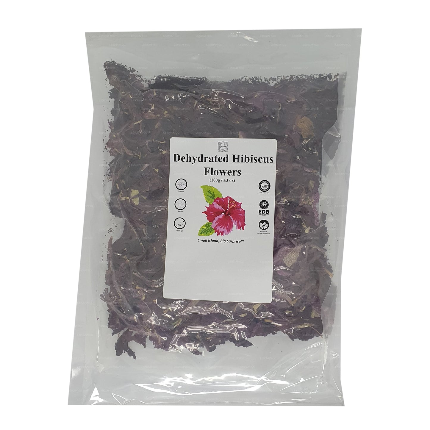 Lakpura® Dehydrerade Hibiscus Rosa (Wada Mal) Blommor