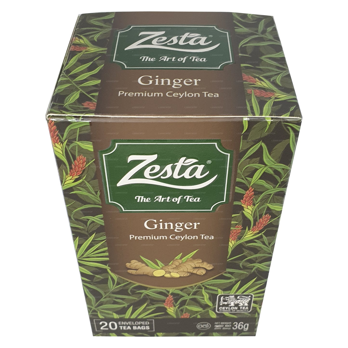 Zesta Ginger Premium Ceylon te (36g) 20 tepåsar