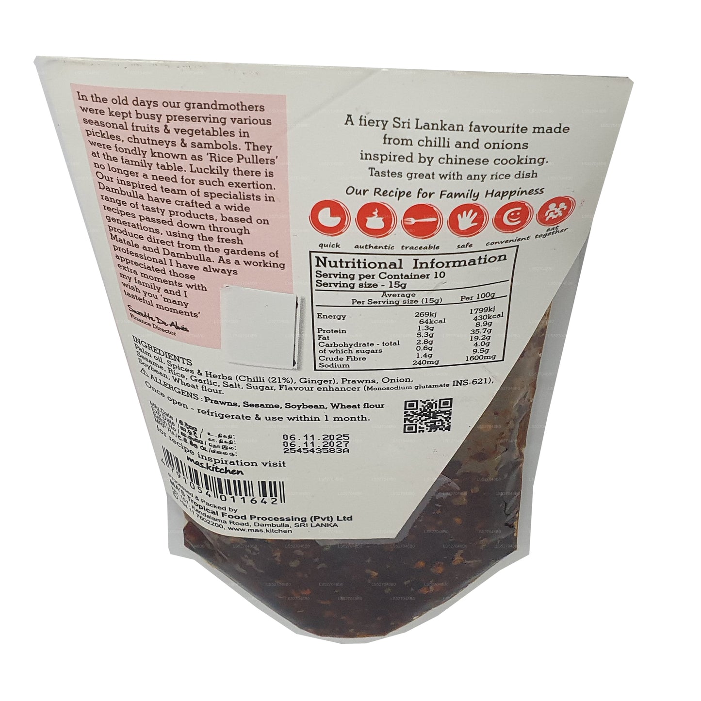 MA: s kök kinesisk chilipasta (150g)