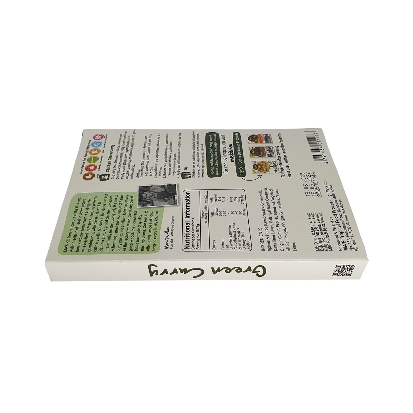 MA: s kök thailändsk grön currypasta (60g)