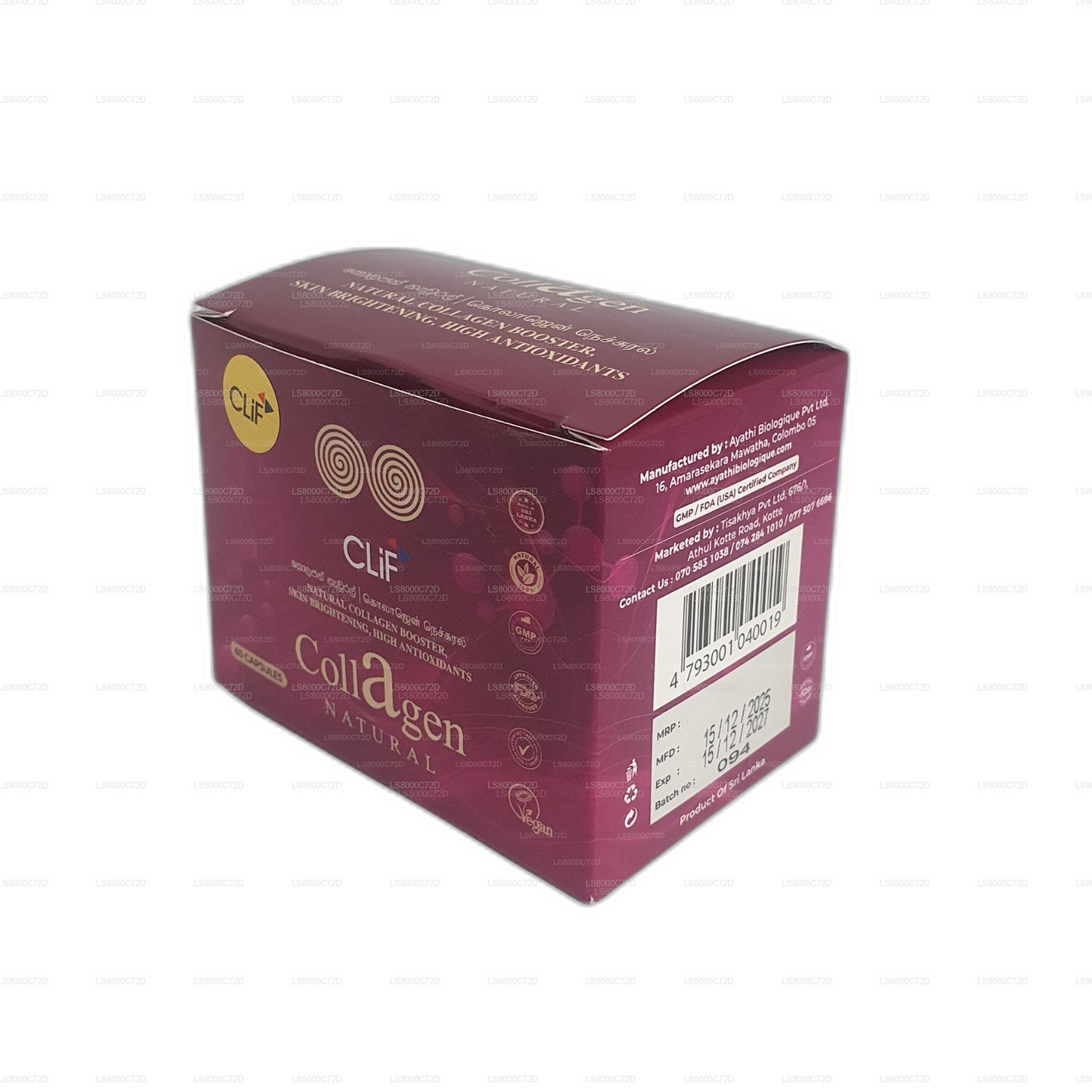Clif Collagen Natural (60 kapslar)
