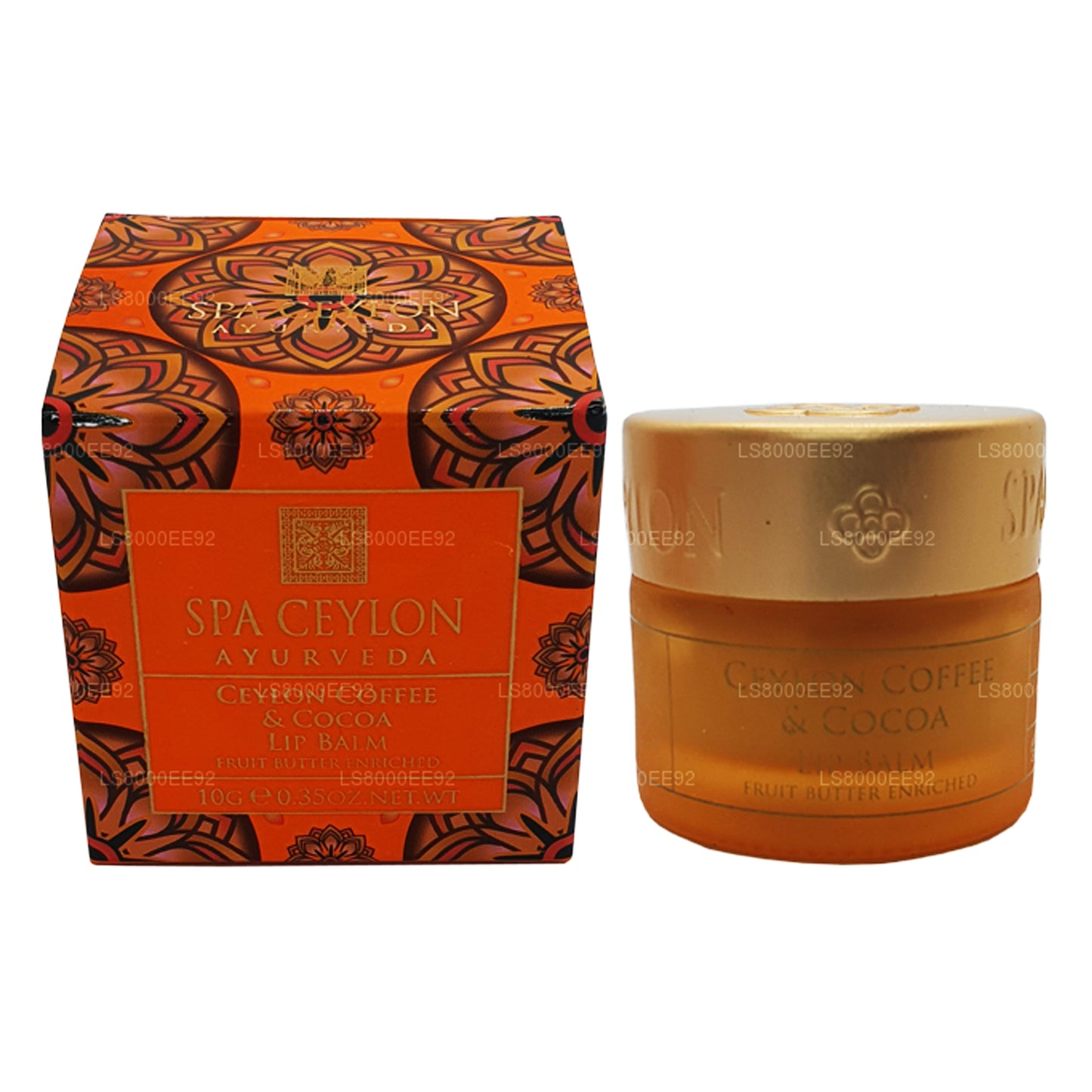 Spa Ceylon Ceylon kaffe och kakao läppbalsam (10g)