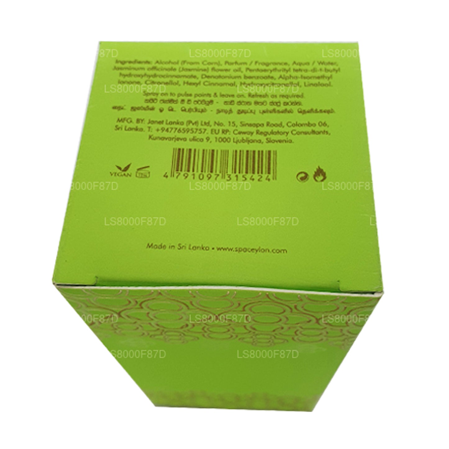 Spa Ceylon Night Jasmine Eau De Parfym Eterisk Olja Blandad (50ml)