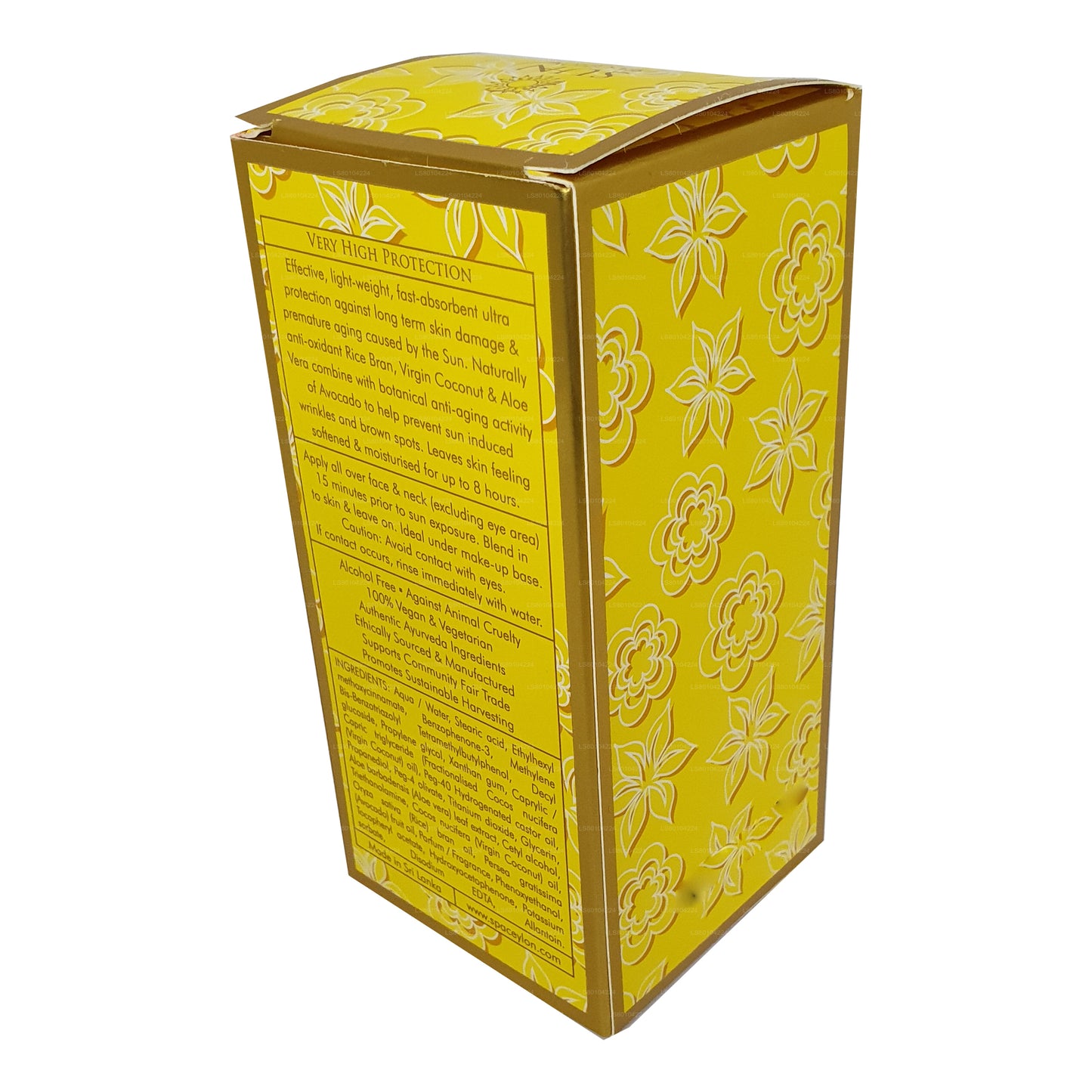 Spa Ceylon SUN Moisture Care Anti Age Ansiktskräm UVA+UVB ”SPF 50+” (30 ml)