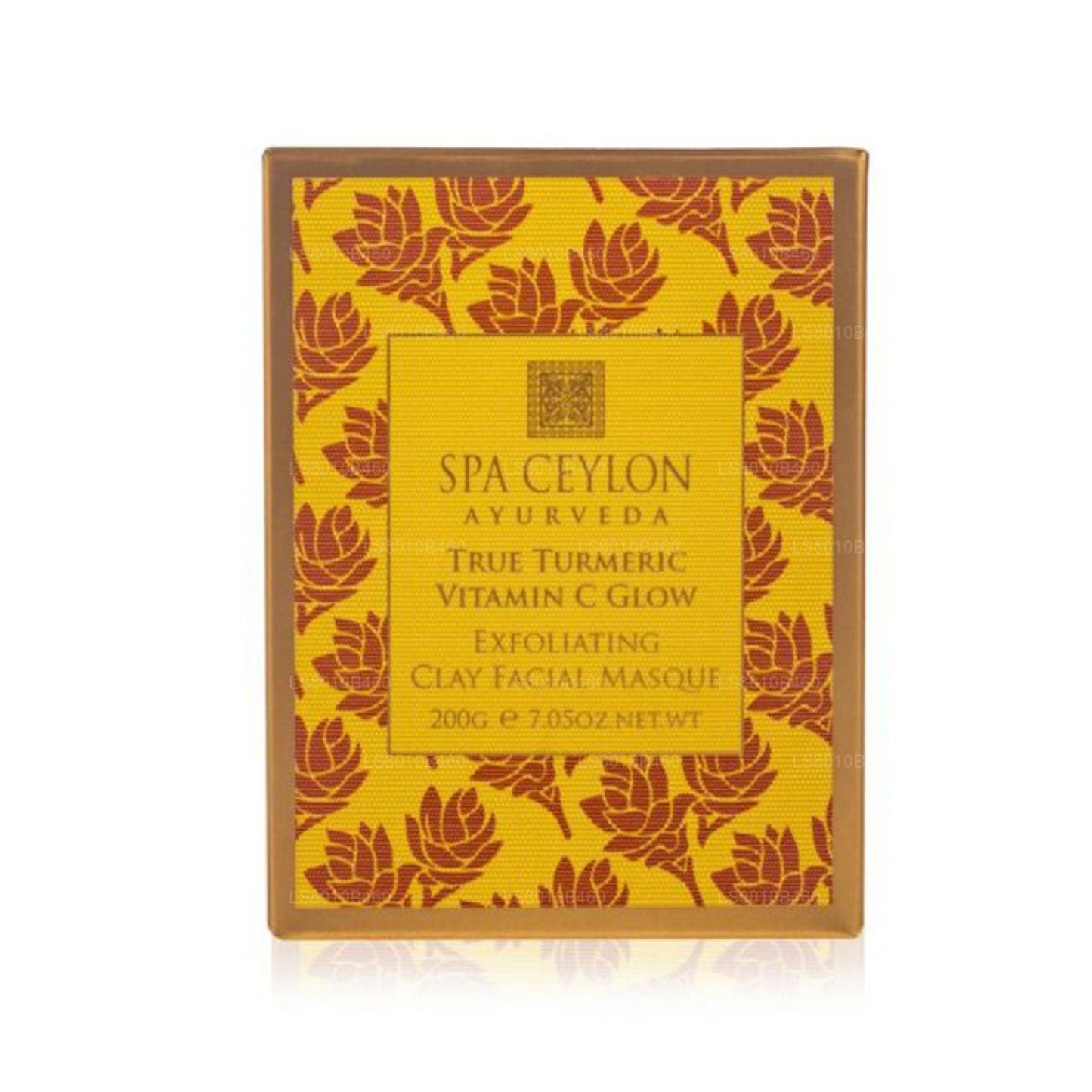 Spa Ceylon True Gurkmeja - Vitamin C Glow - Exfolierande Lera Ansiktsmask (200g)