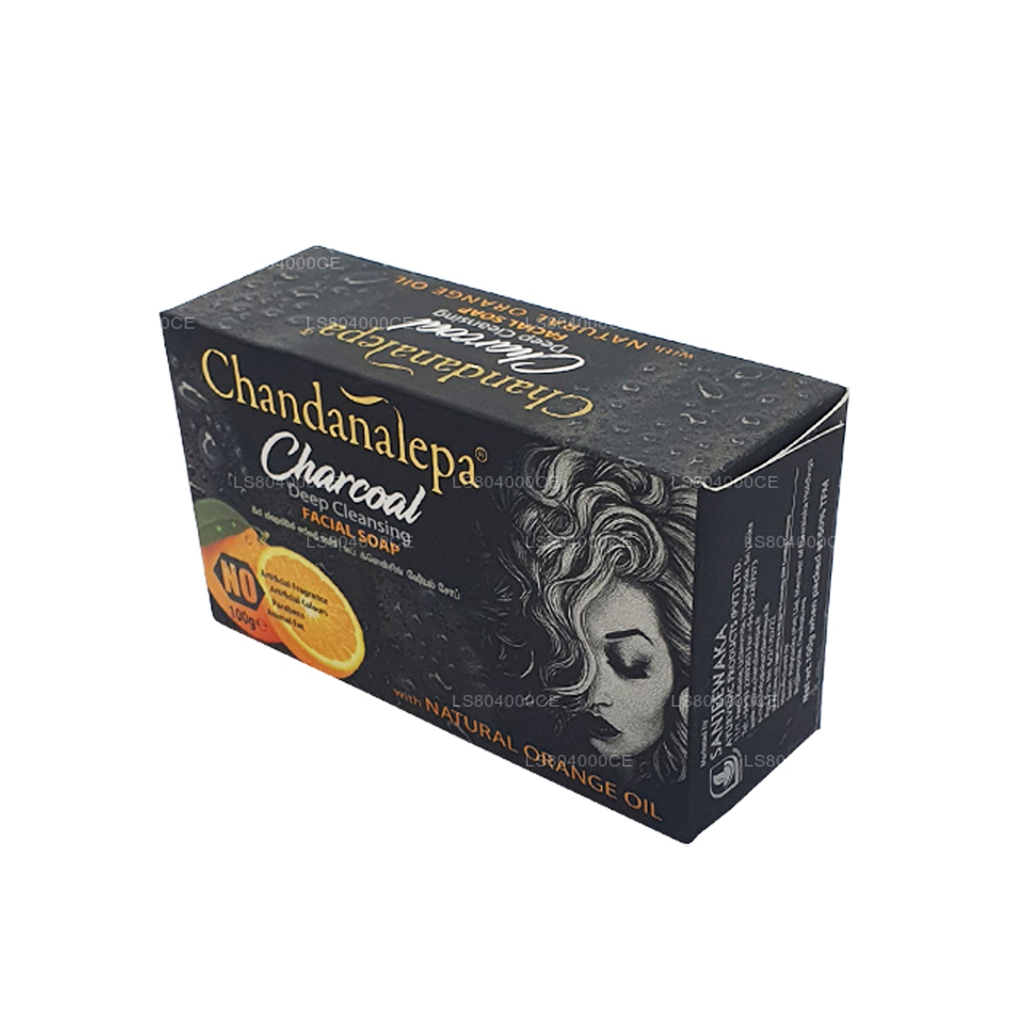 Chandanalepa träkol djuprengöring Bar (100 g)