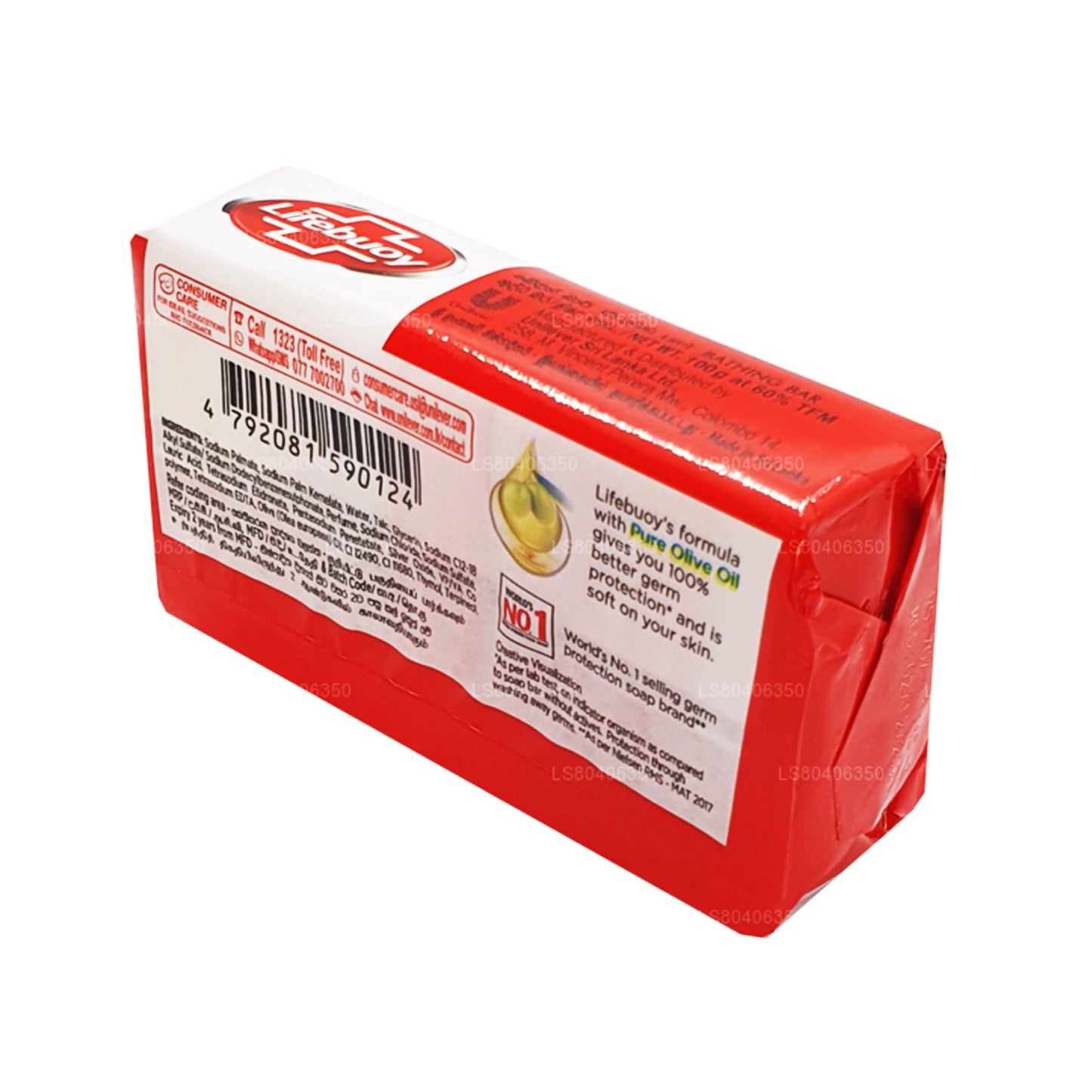 Lifebuoy Total 10 med ren olivolja kroppstvål (100g)