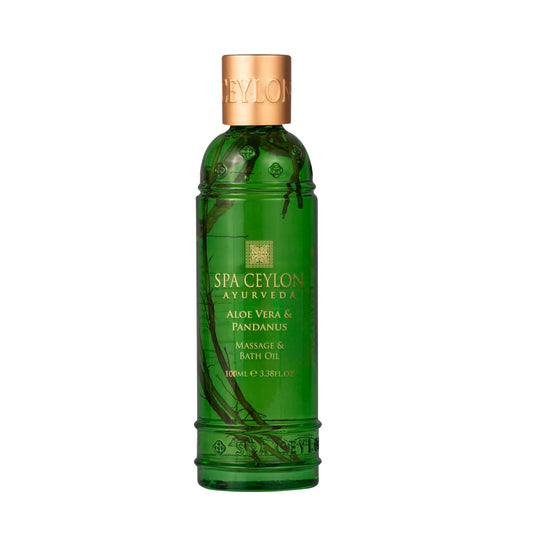 Spa Ceylon Aloe Vera, Pandanus Massage och Badolja (150ml)