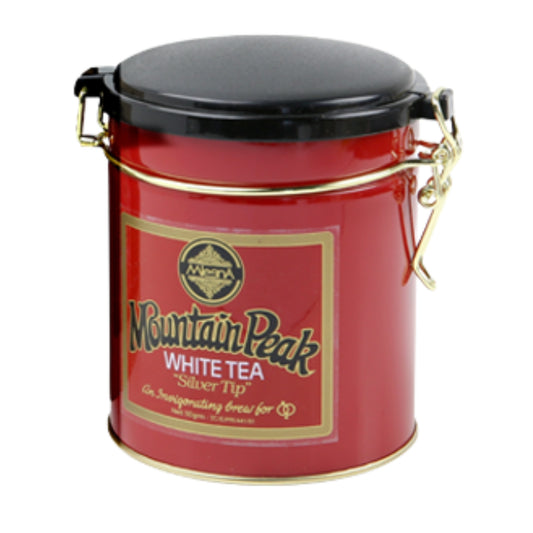 Mlesna Mountain Peak White Silver Tip Tea i metallburk (50 g)