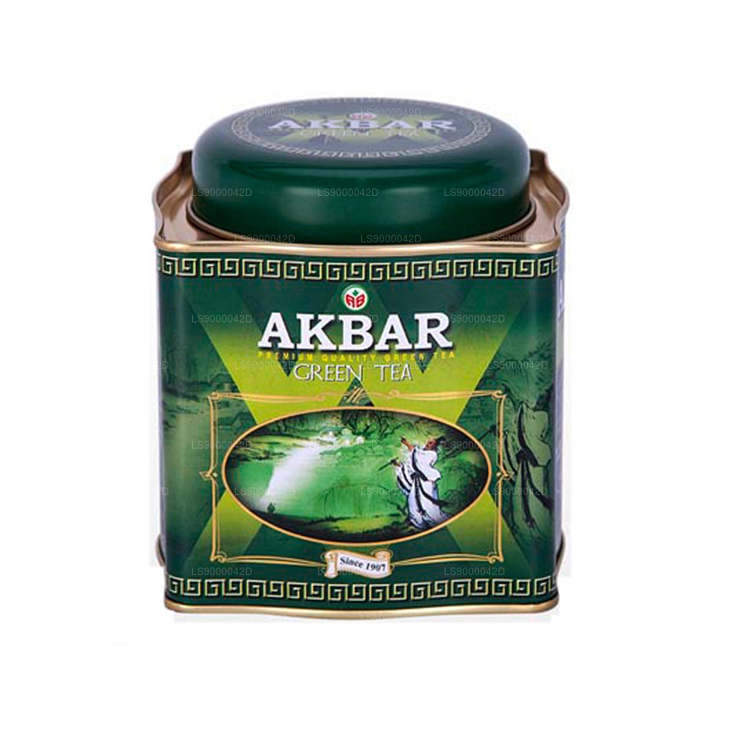Akbar Classic Grönt Teblad Te (250g) Tenn