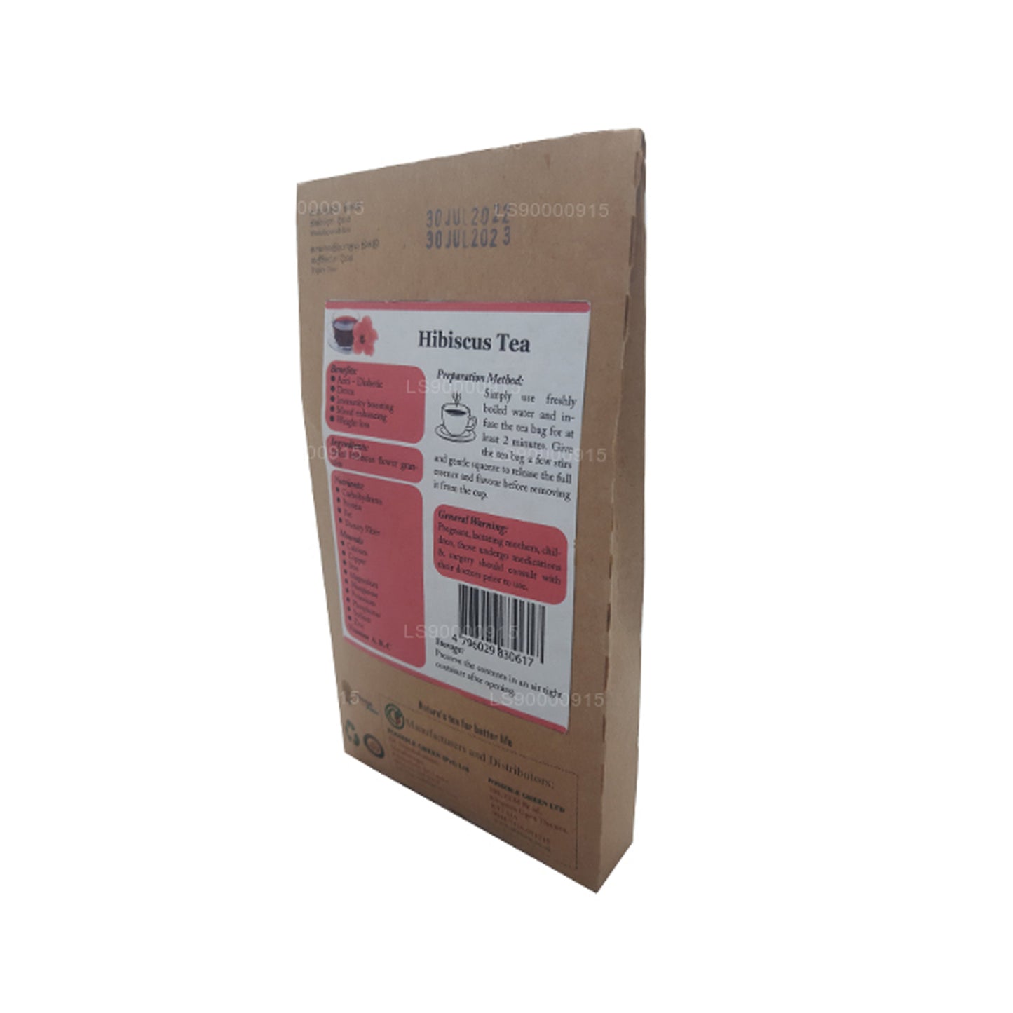 Lifetone Hibiskus blomma te (30g)