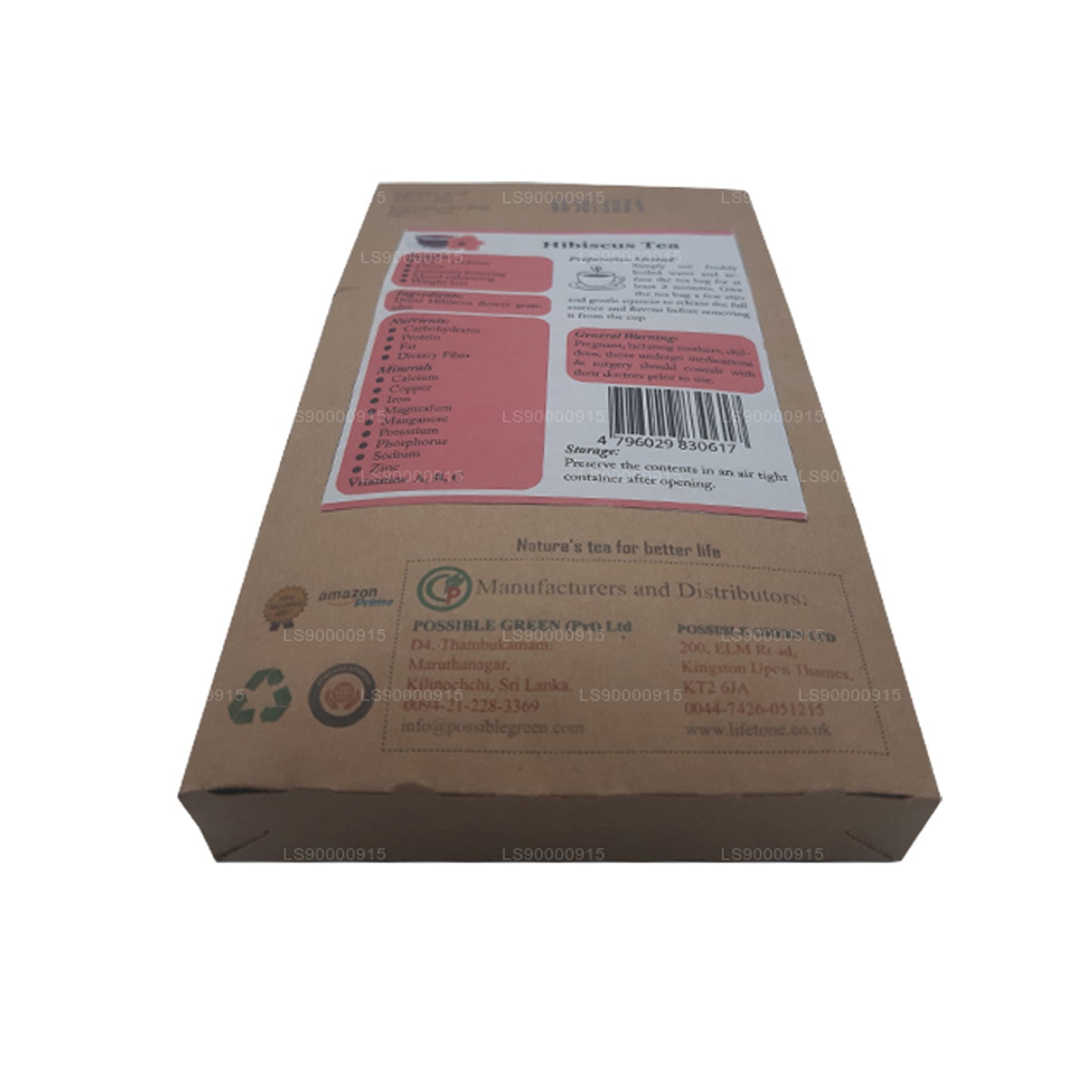 Lifetone Hibiskus blomma te (30g)