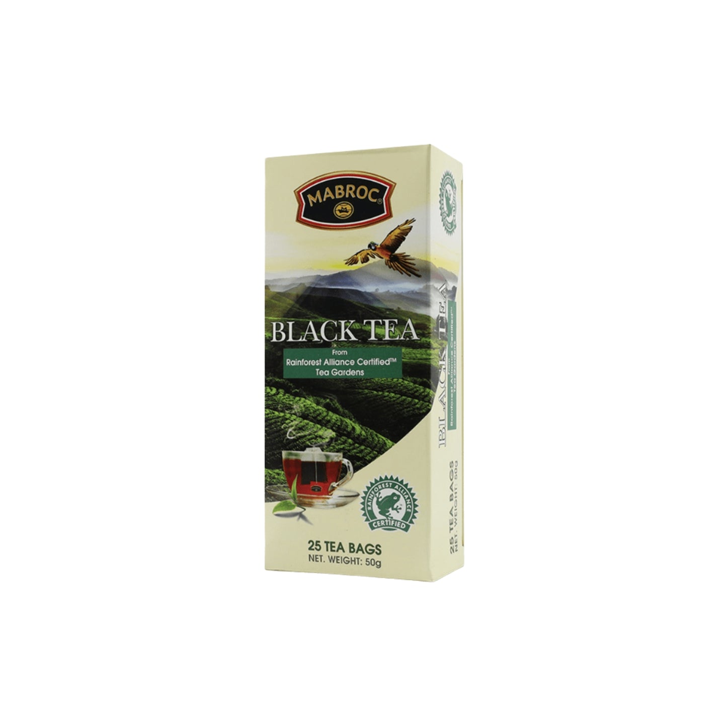 Mabroc Rainforest Alliance certifierat svart te (50g) 25 tepåsar
