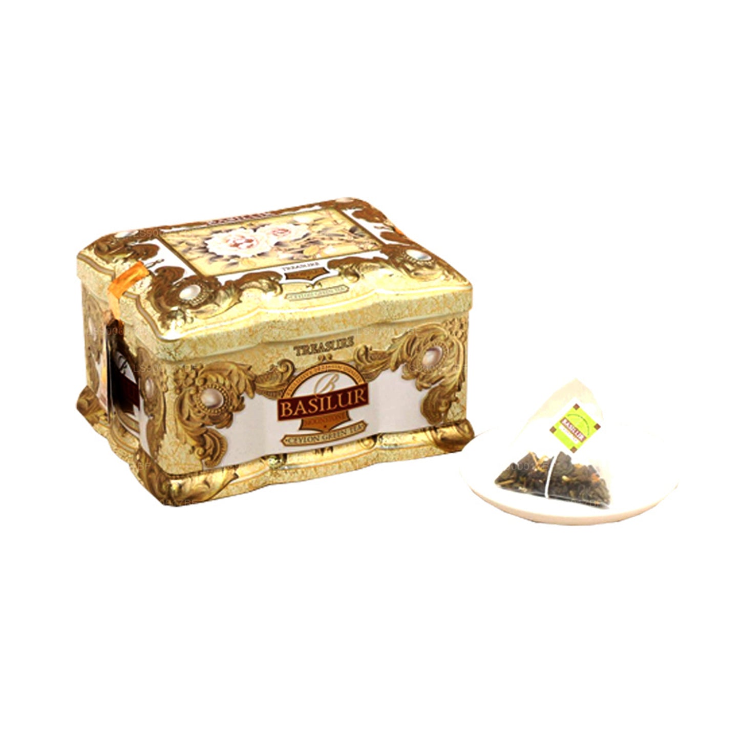 Basilur Treasure Moonstone Ceylon grönt te (100g)