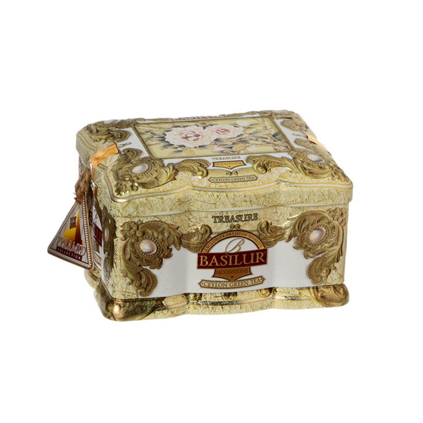 Basilur Treasure Moonstone Ceylon grönt te (100g)