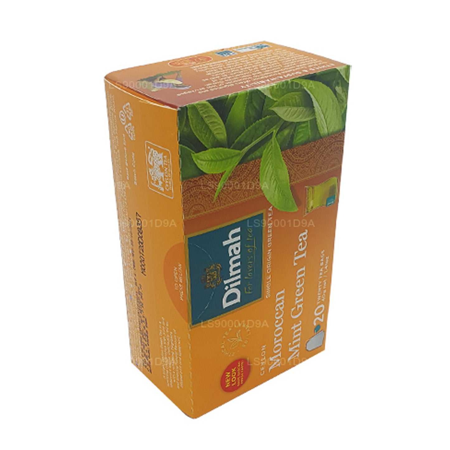 Dilmah Ceylon marockansk myntgrönt te (40g) 20 tepåsar