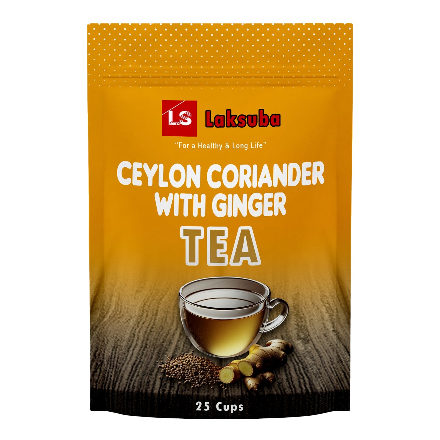 Laksuba Ceylon koriander med ingefära te (37,5 g) 25 tepåsar