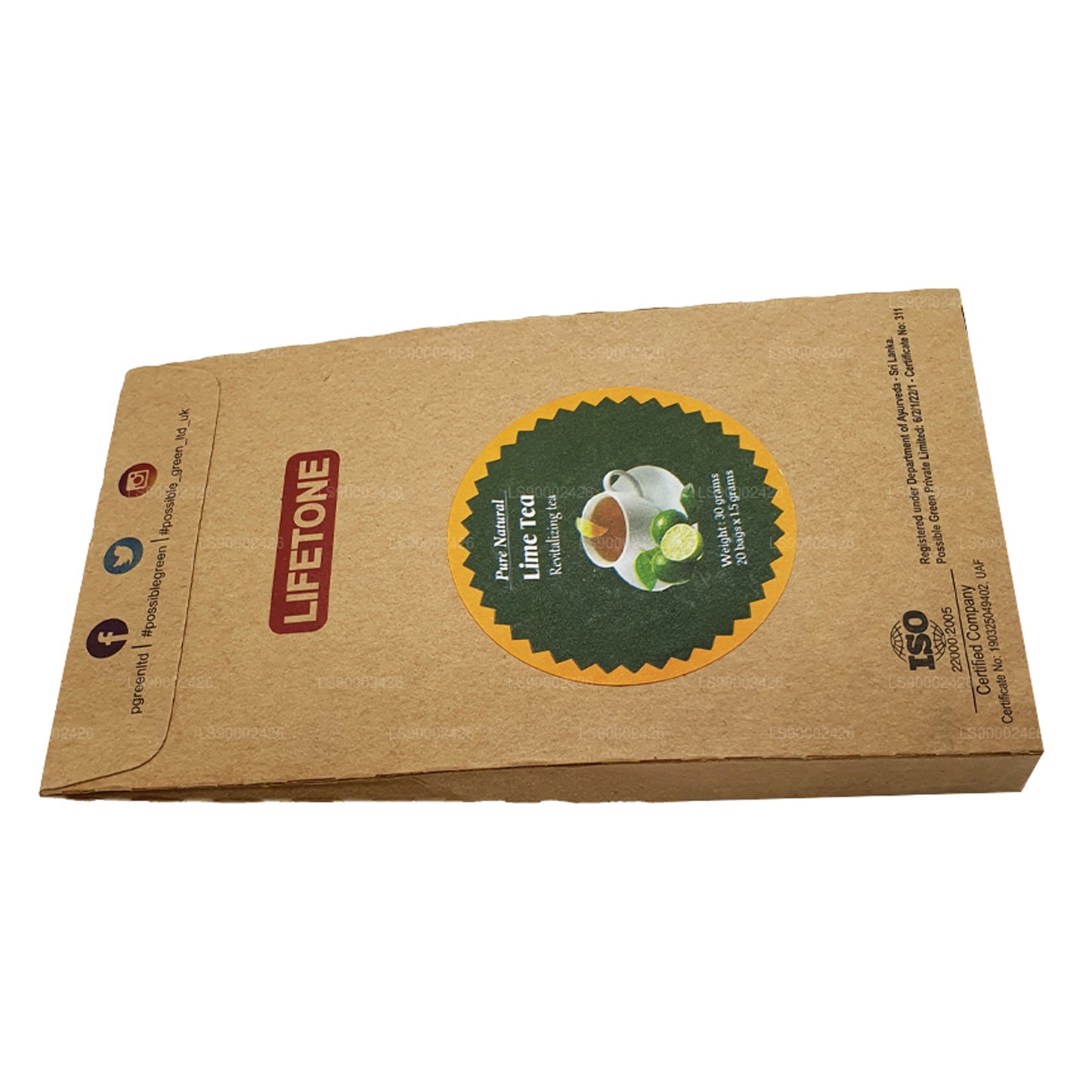 Lifetone Lime Tea (30g) 20 tepåsar