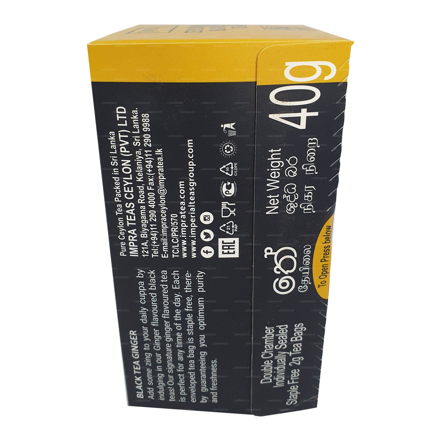 Impra Ginger Foil Pack (40g) 20 tepåsar