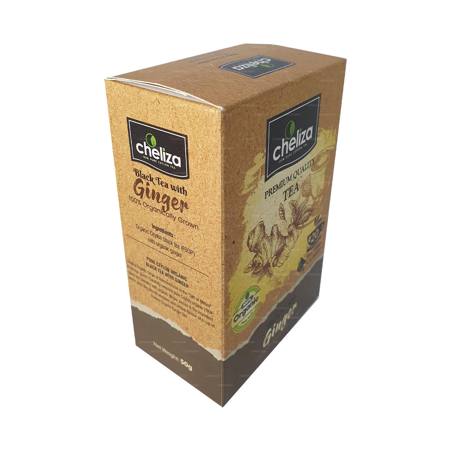 Cheliza Black Tea with Ginger (50g) 20 Tea Bags