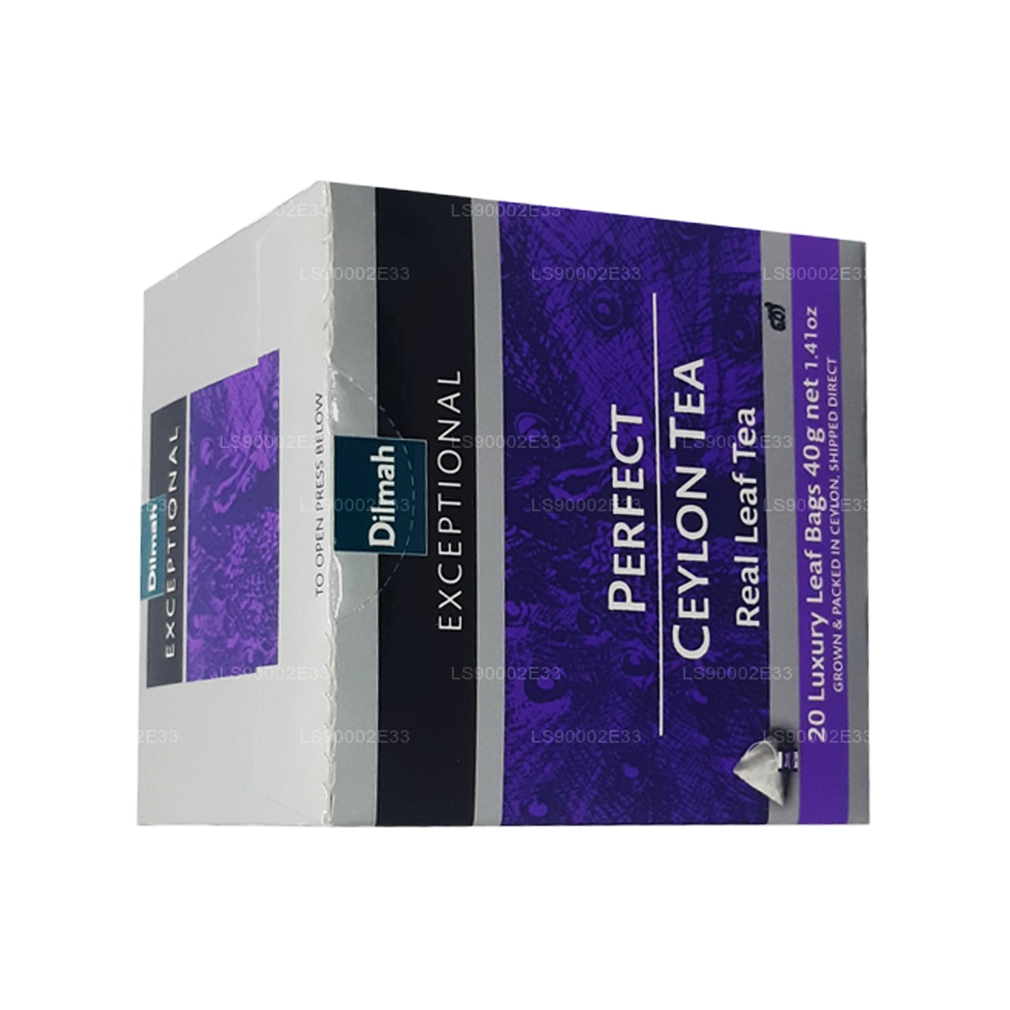 Dilmah Exceptionell Perfekt Ceylon Real Leaf Tea (40g) 20 Tag Väskor