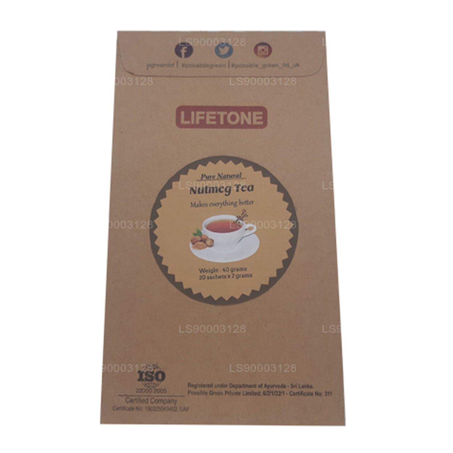 Lifetone Nutmeg Tea (40g)
