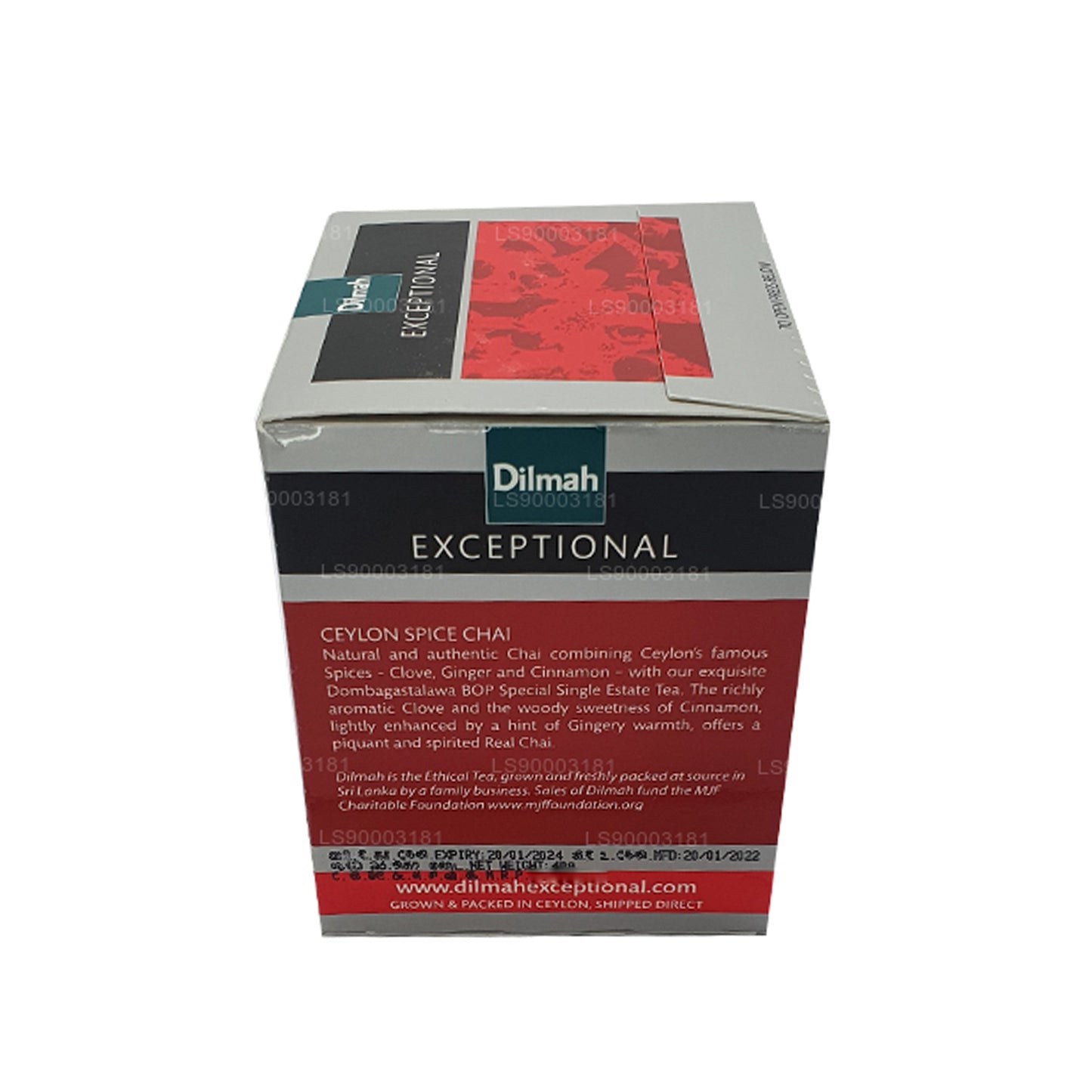 Dilmah Exceptionell Ceylon Spice Chai (40g) 20 tepåsar