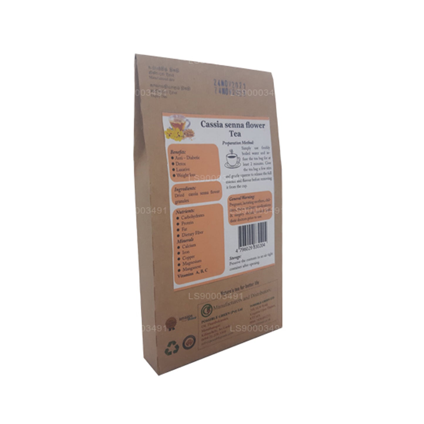 Lifetone Senna blomma te (30g)