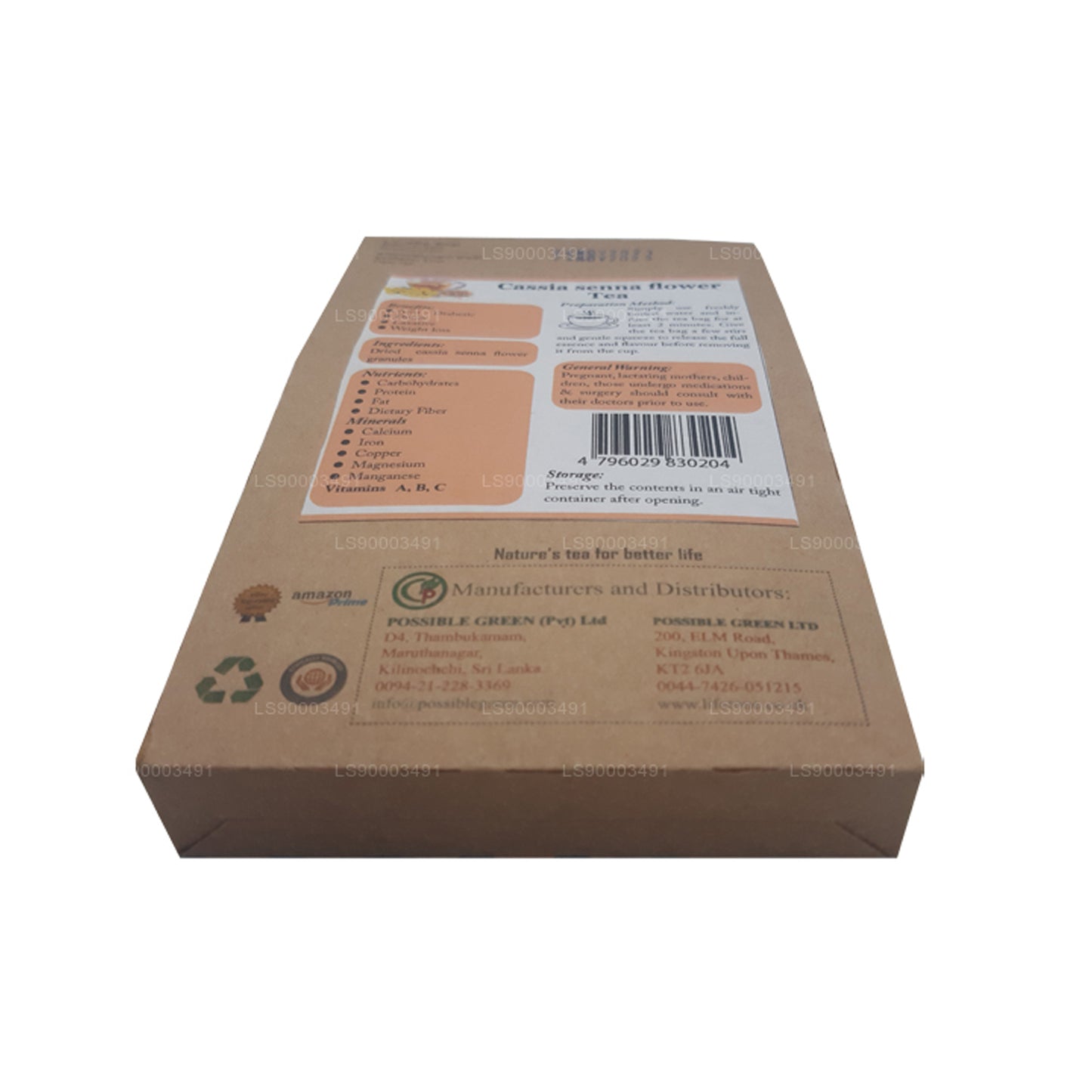 Lifetone Senna blomma te (30g)