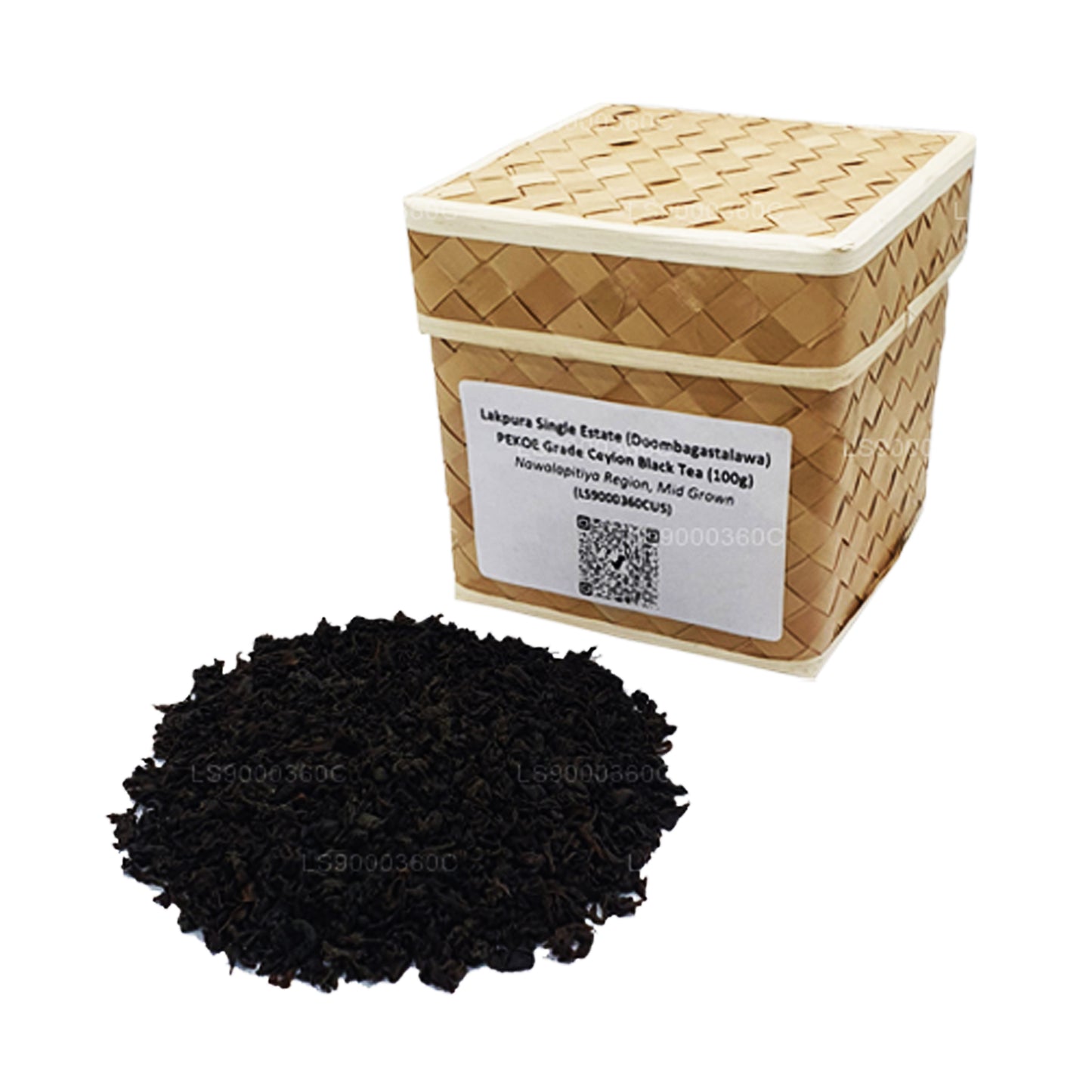 Lakpura enda egendom (Doombagastalawa) PEKOE Grade Ceylon svart te (100g)