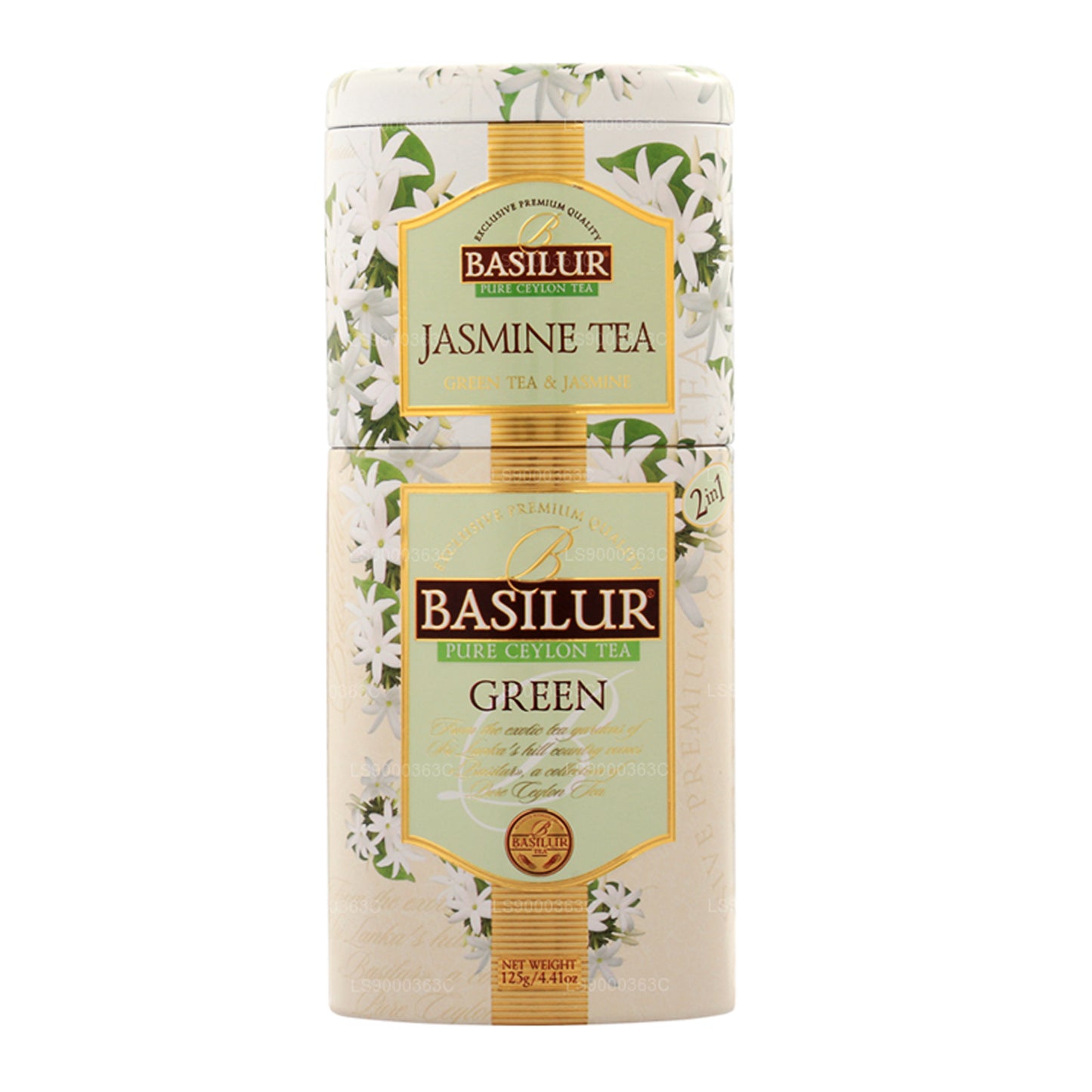 Basilur Frukter och Blommor ”Jasminte/Grön” (125g) Caddy