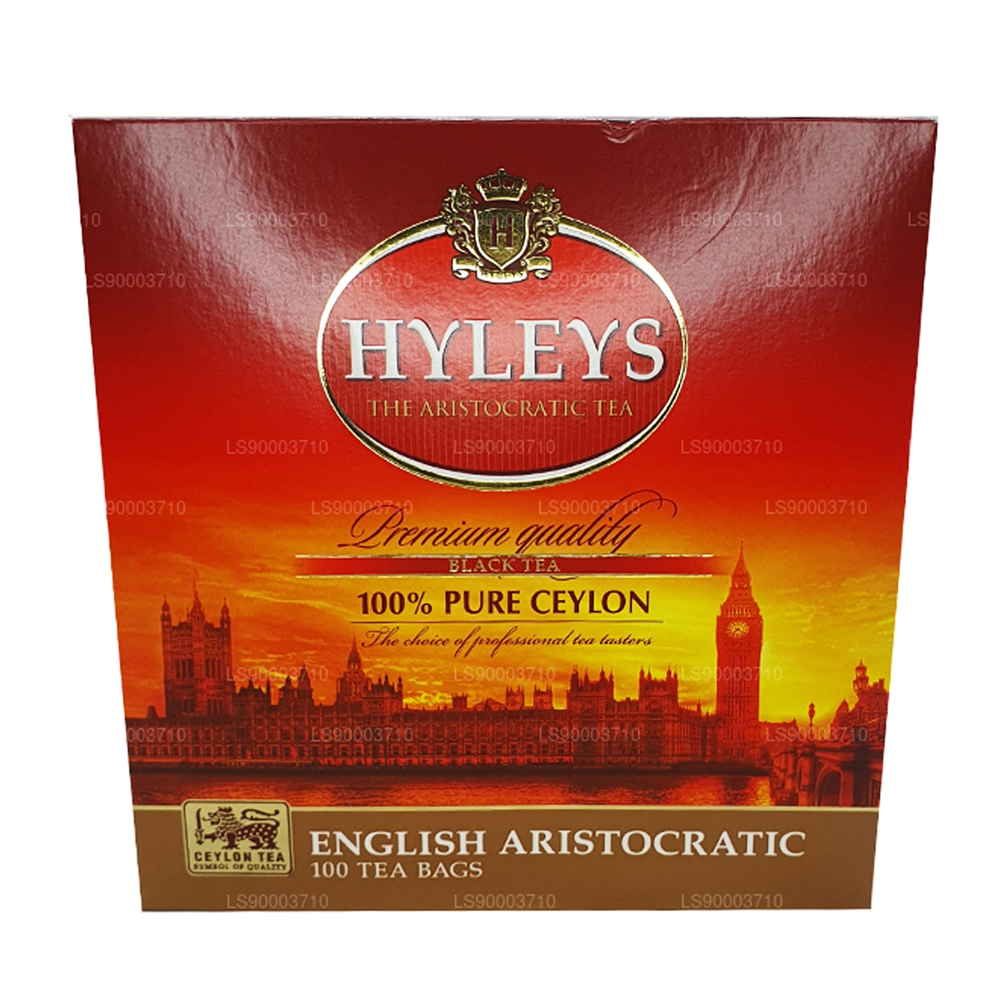 HYLEYS Premium kvalitet svart te 100 tebages (200g)