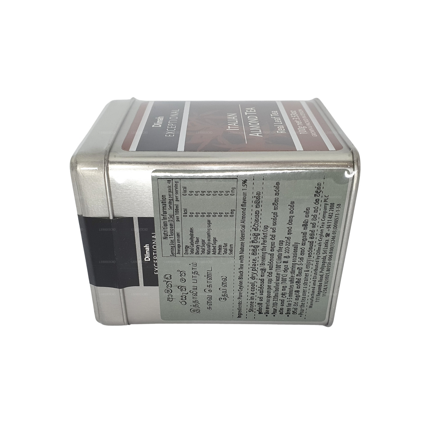 Dilmah Exceptionellt Italienskt Mandelte (100g) Plåtburk