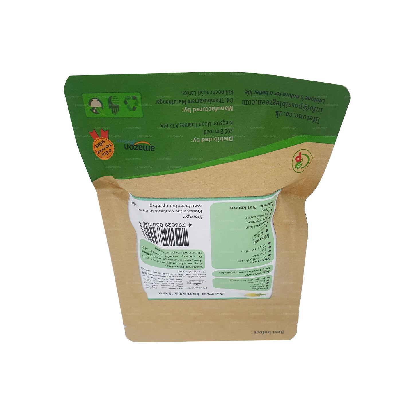 Lifeton (Polpala, Berg Knutgrass) Aerva Lanata (30g) 20 tepåsar