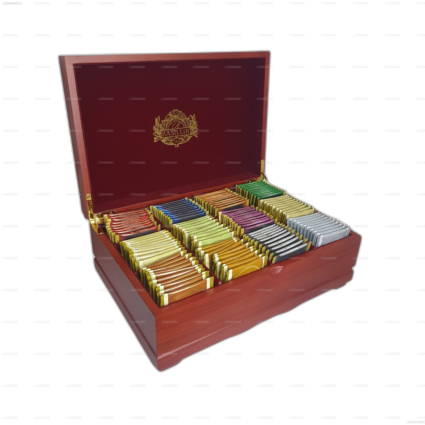 Basilur Executive Gifts blandade träpresentförpackningar (235 g) 120 tepåsar