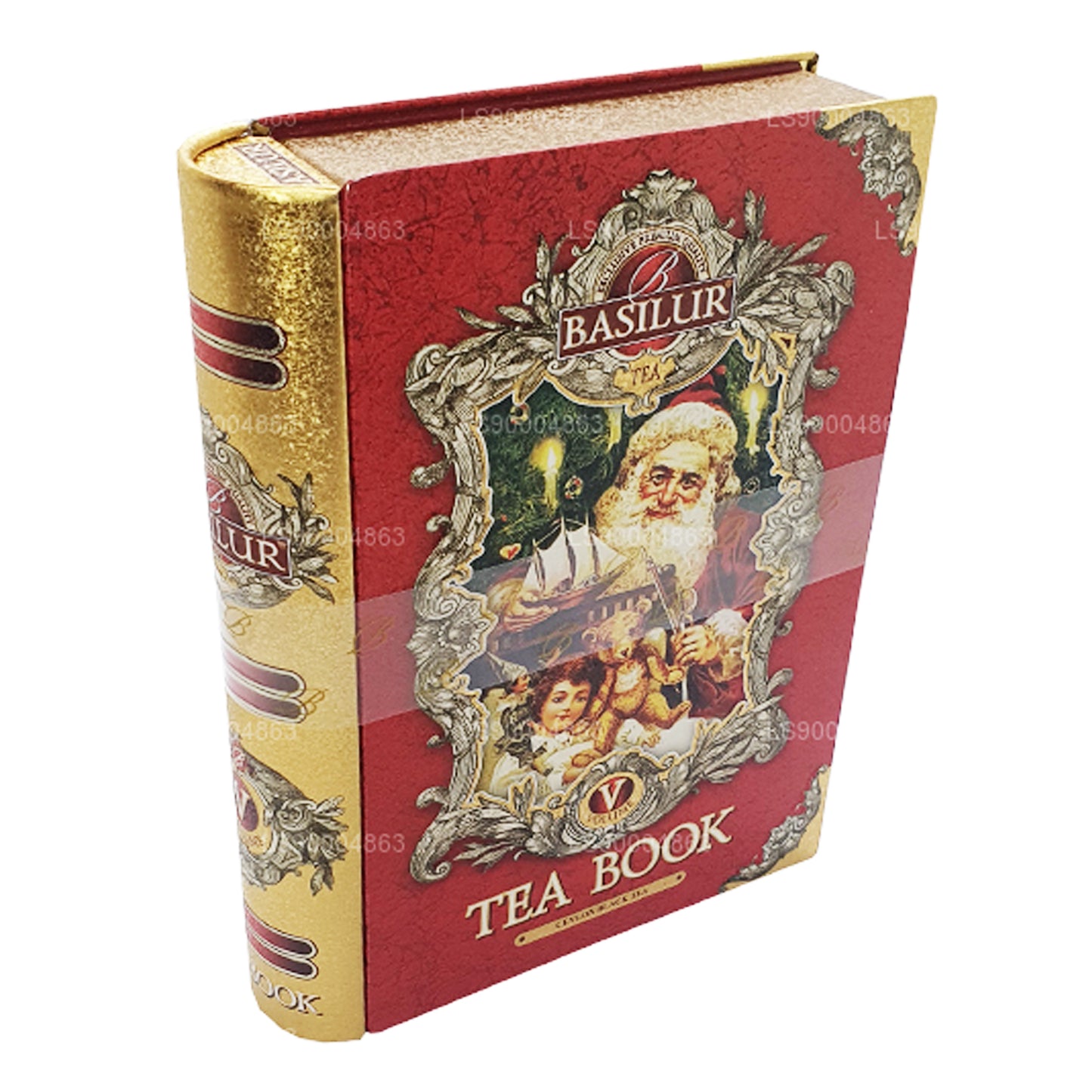 Basilur Festival ”Tea Book Volym V - Röd” (100g) Caddy
