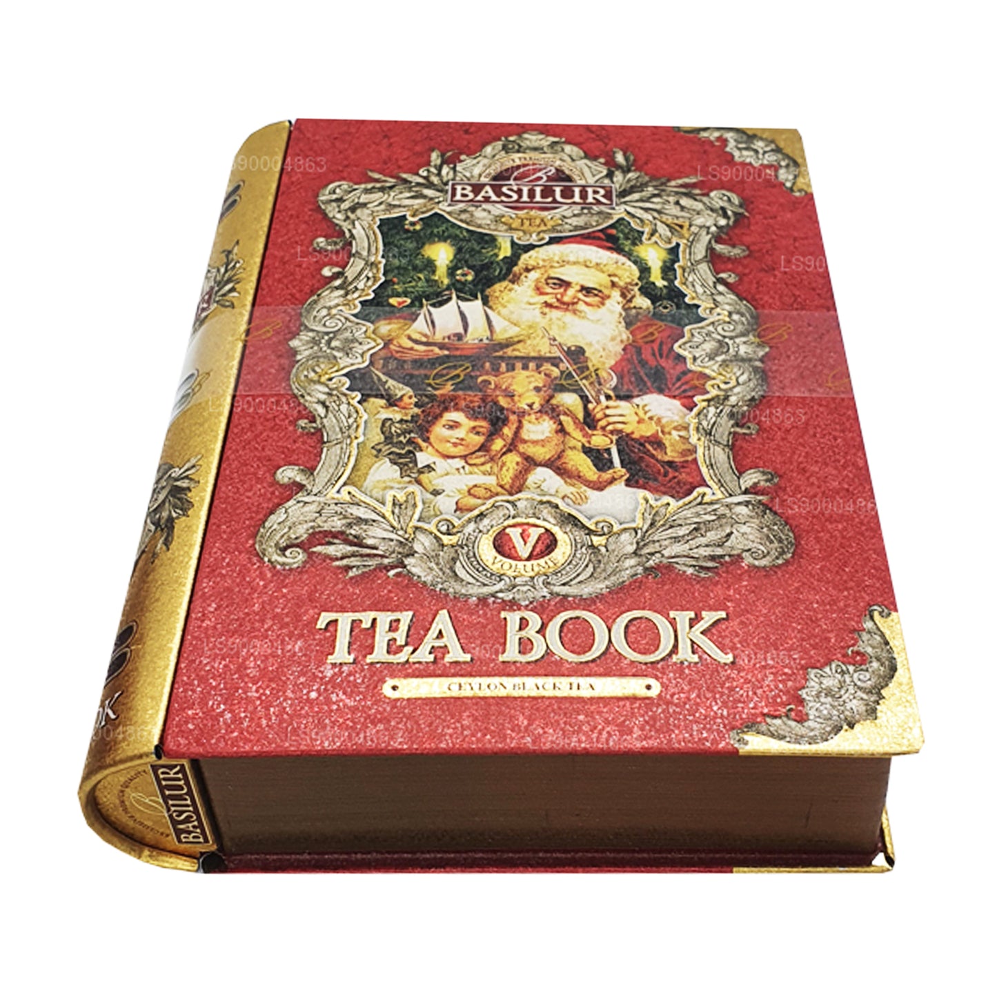Basilur Festival ”Tea Book Volym V - Röd” (100g) Caddy