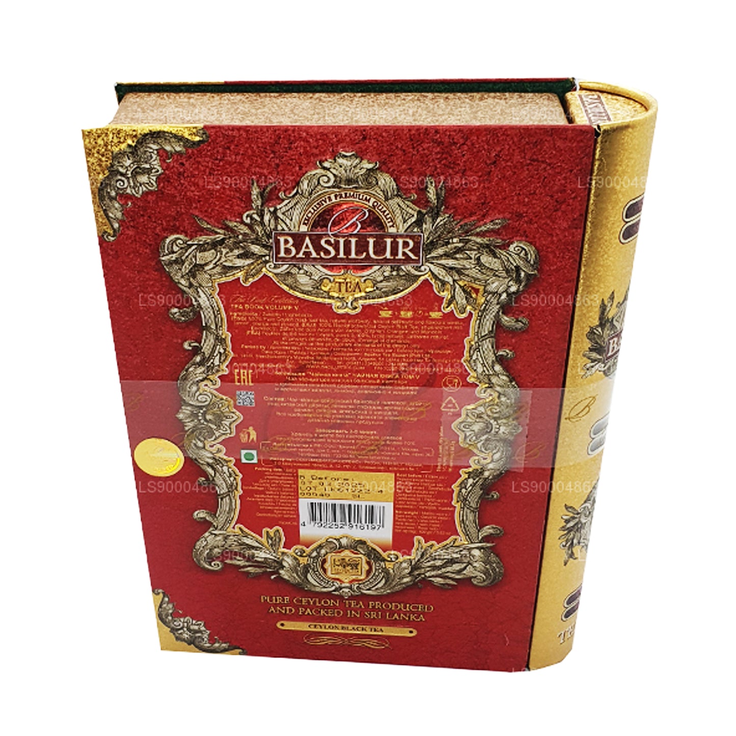 Basilur Festival ”Tea Book Volym V - Röd” (100g) Caddy