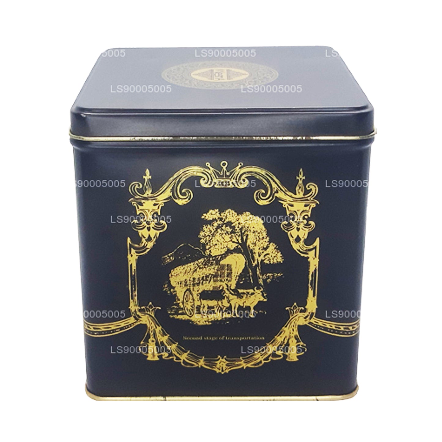 Mlesna Victorian Blend OP Leaf Tea Svart Metall Caddy