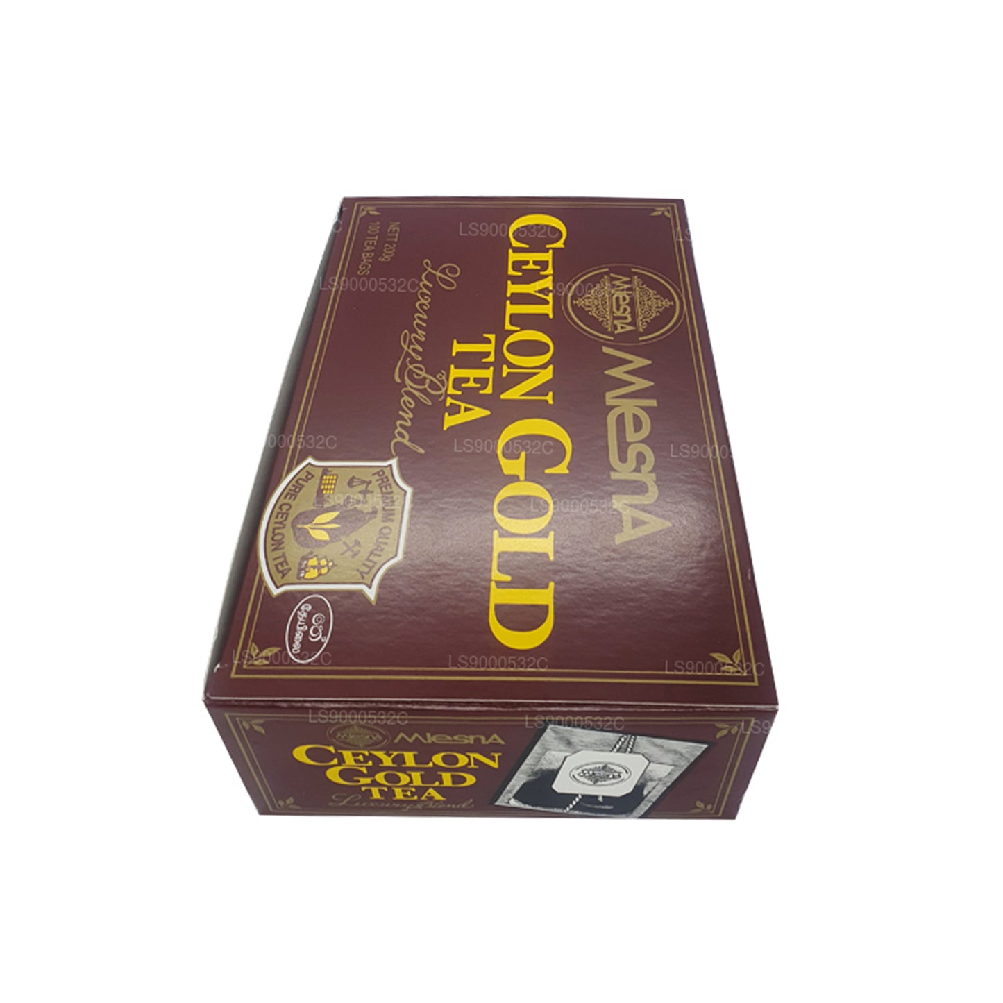 Mlesna Tea Ceylon Gold 100 Tepåsar (200g) String och Tag