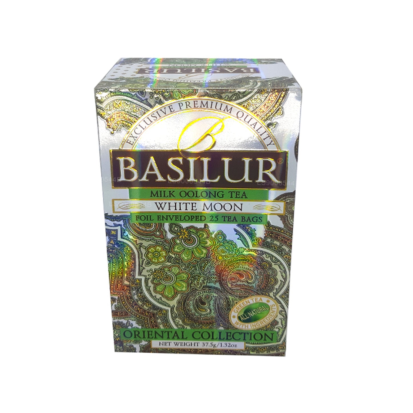Basilur mjölk Oolong Tea White Moon (37,5 g) 25 tepåsar