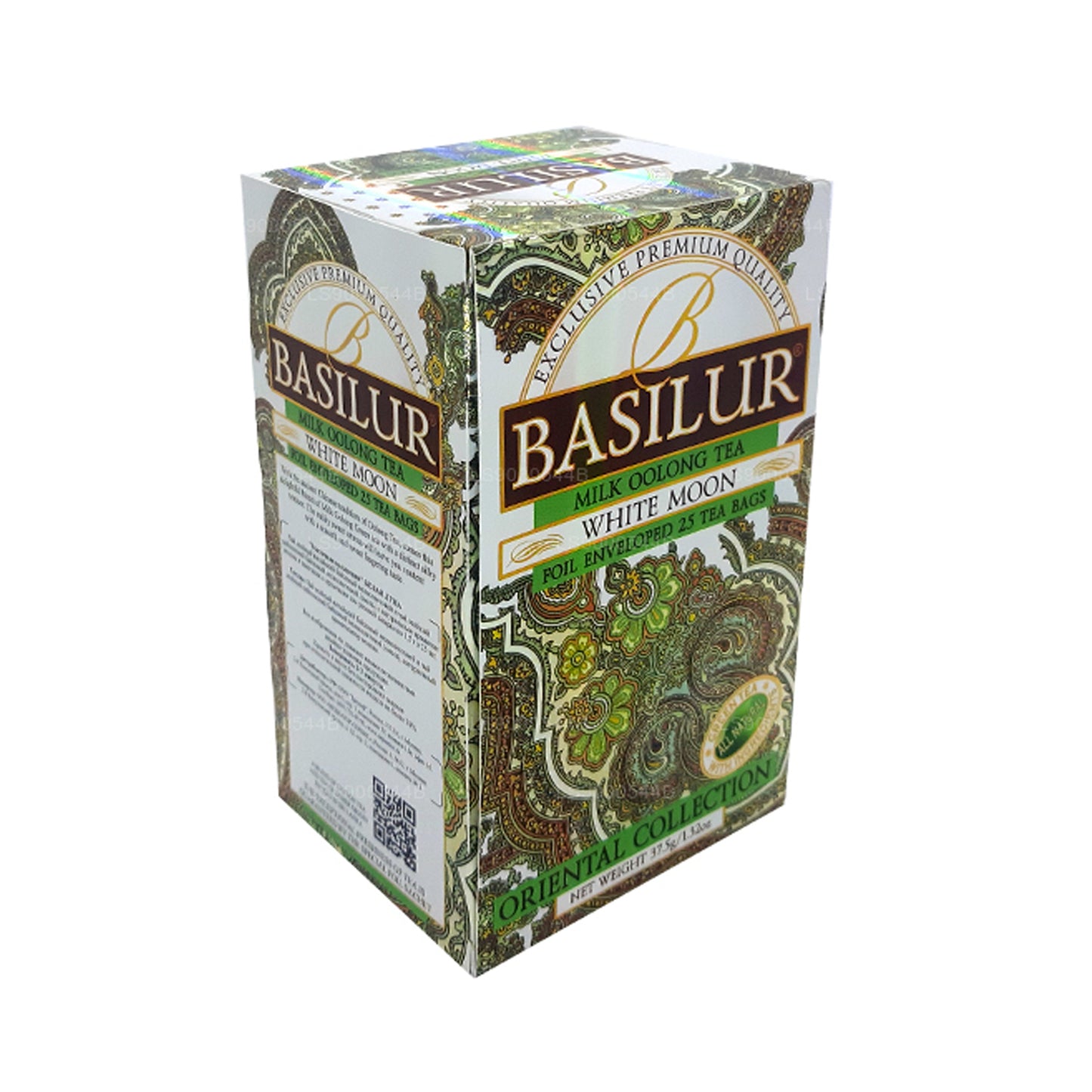 Basilur mjölk Oolong Tea White Moon (37,5 g) 25 tepåsar