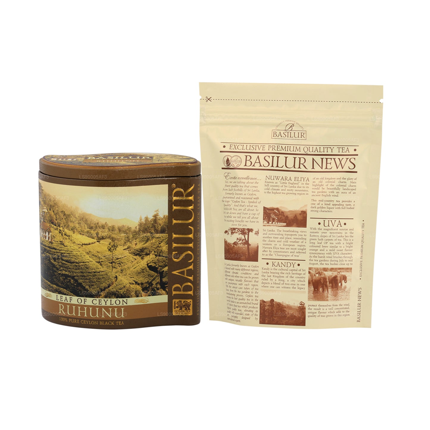 Basilur blad av Ceylon ”Ruhunu” (100g) Caddy