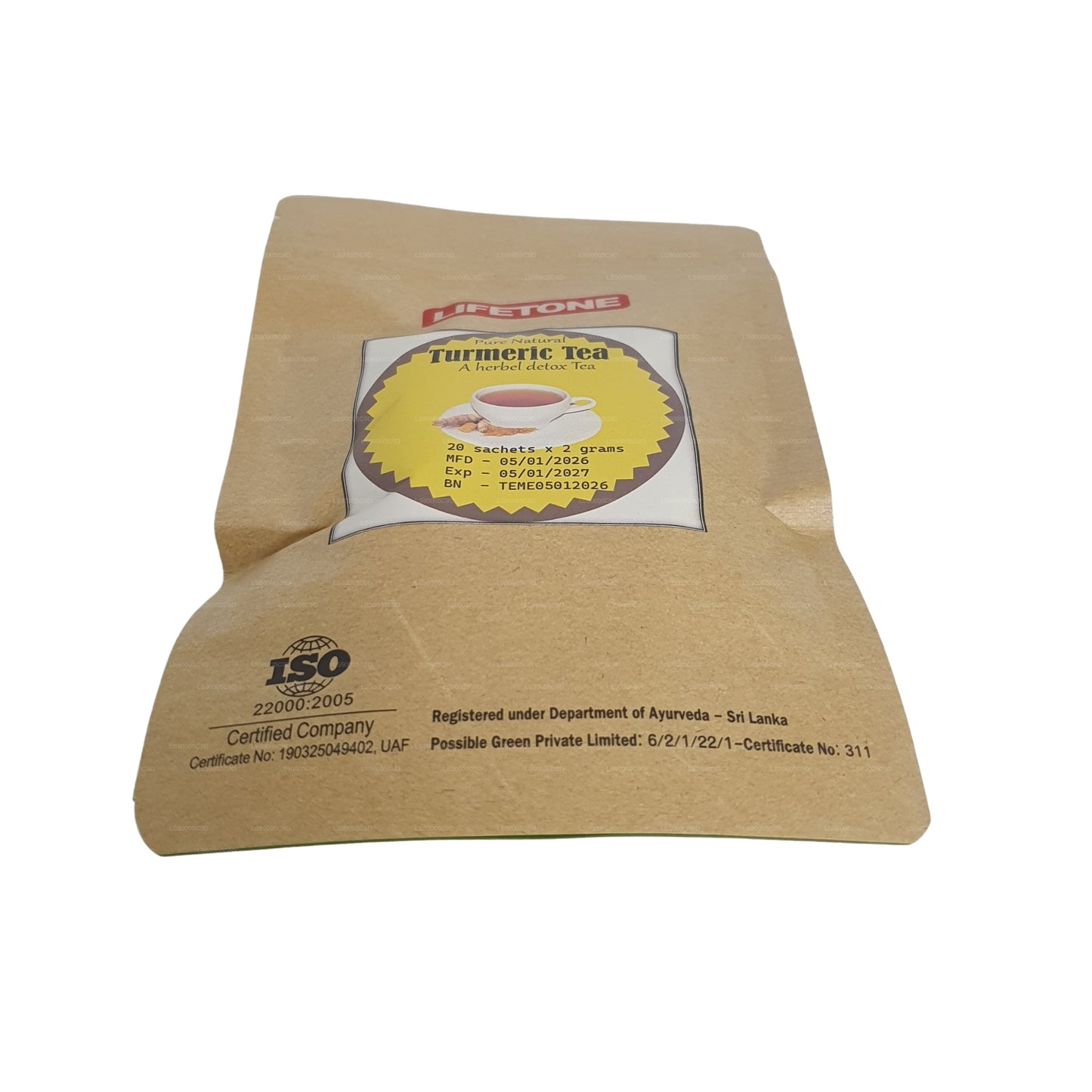 Lifetone Turmeric Tea (40g) 20 Tea Bags